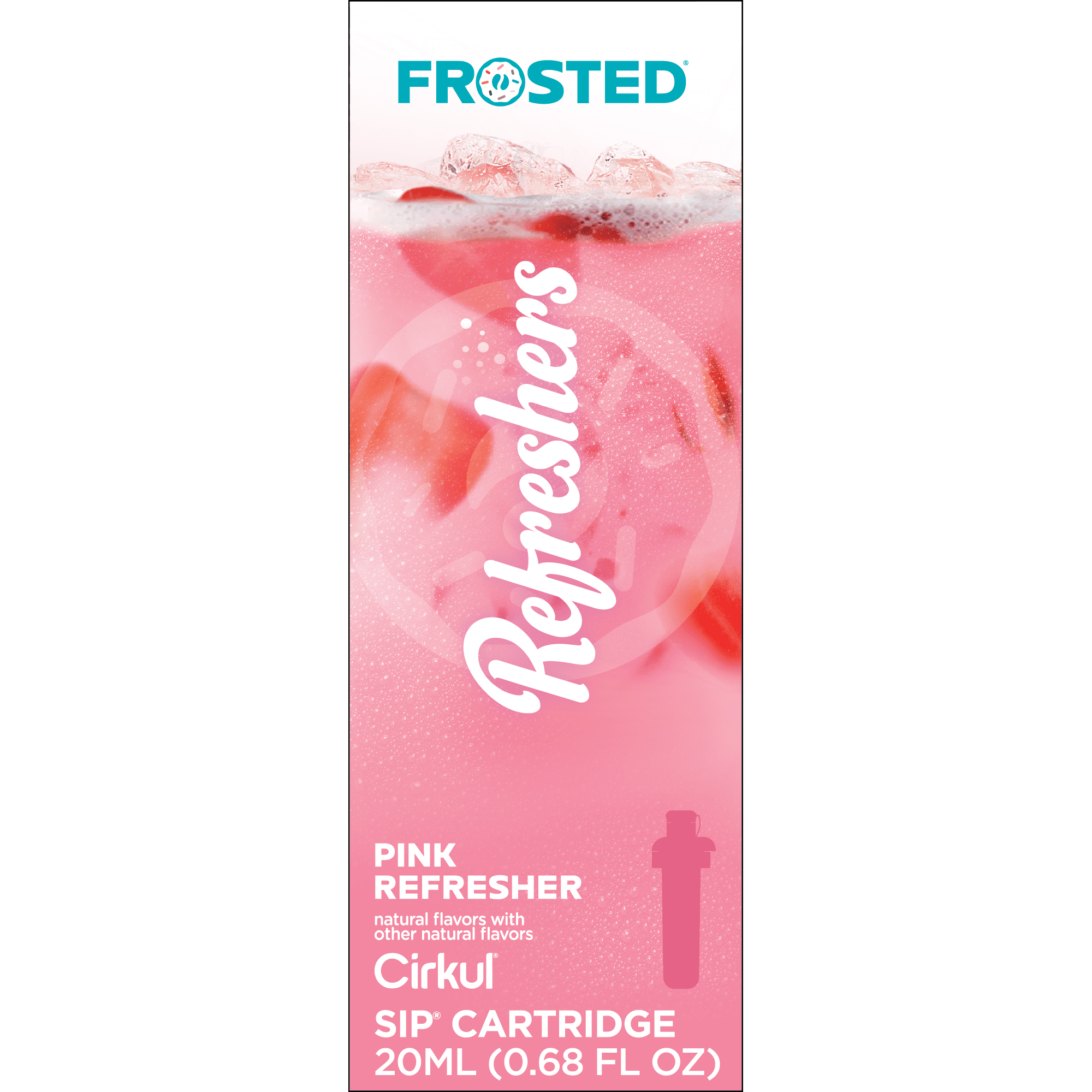 (2 pack)   Refreshers Pink Refresher Flavor Cartridge, Drink Mix, 1-Pack