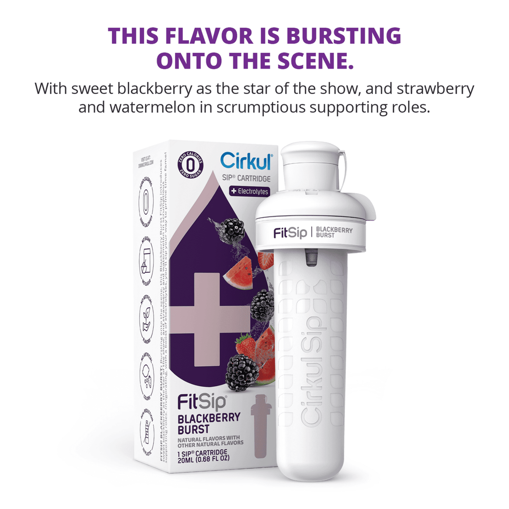 (3 pack)   Blackberry Burst Flavor Cartridge, Drink Mix.