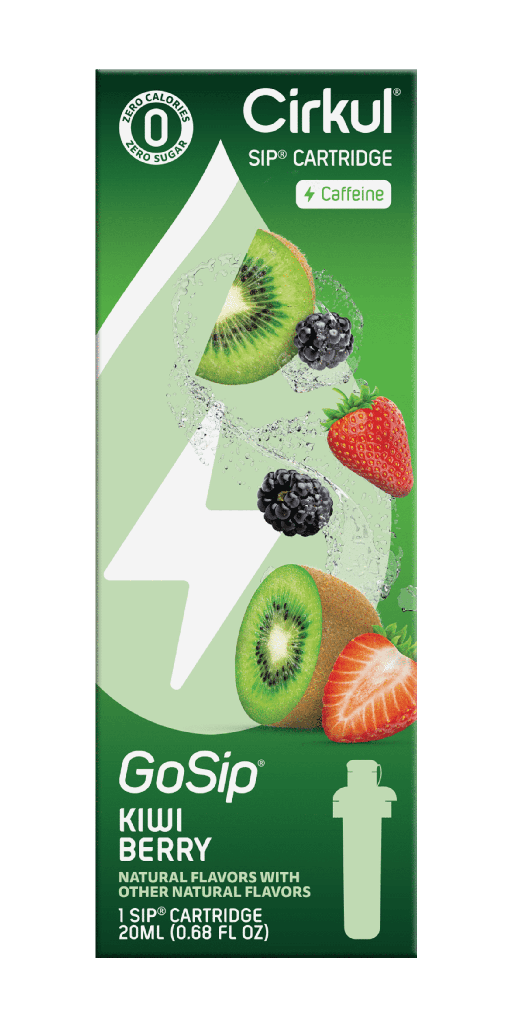 (2 pack)   Kiwi Berry Flavor Cartridge, Drink Mix, 1-Pack