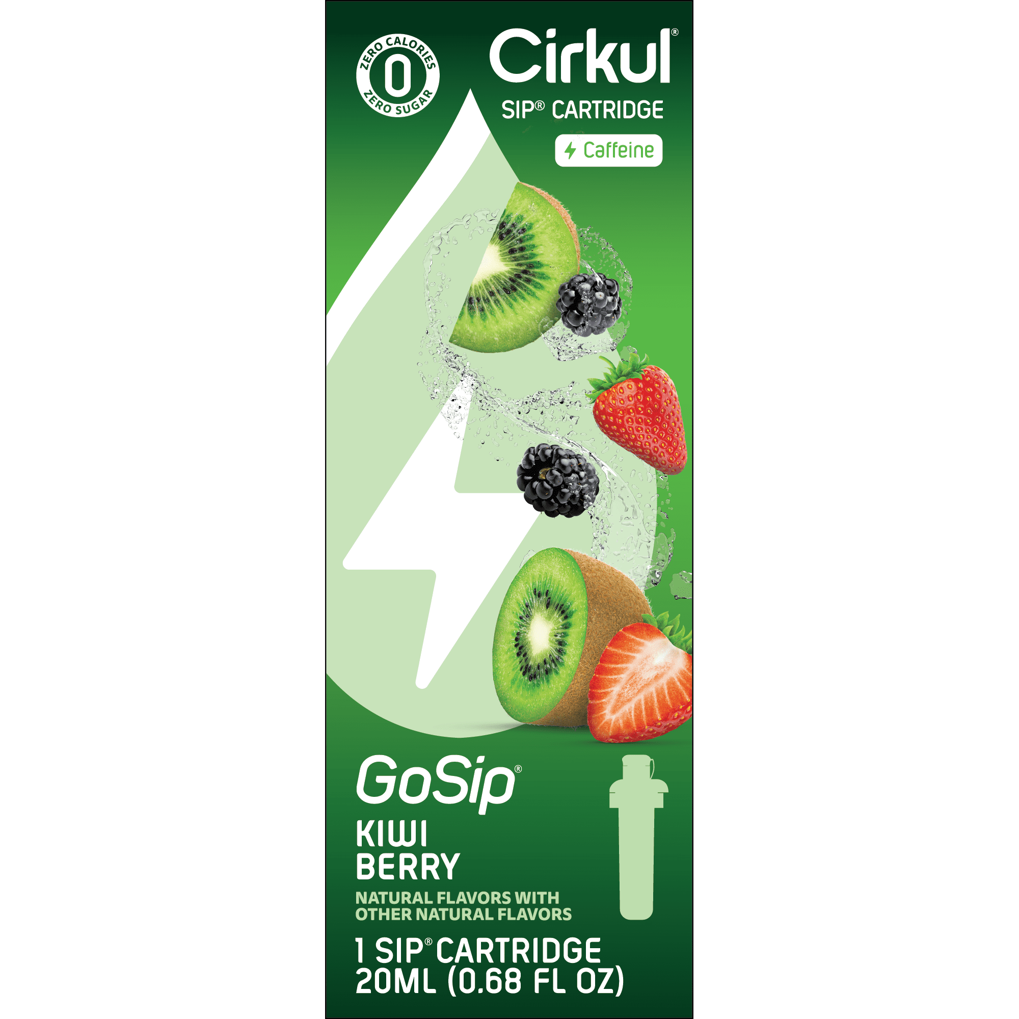 (2 pack)   Kiwi Berry Flavor Cartridge, Drink Mix, 1-Pack