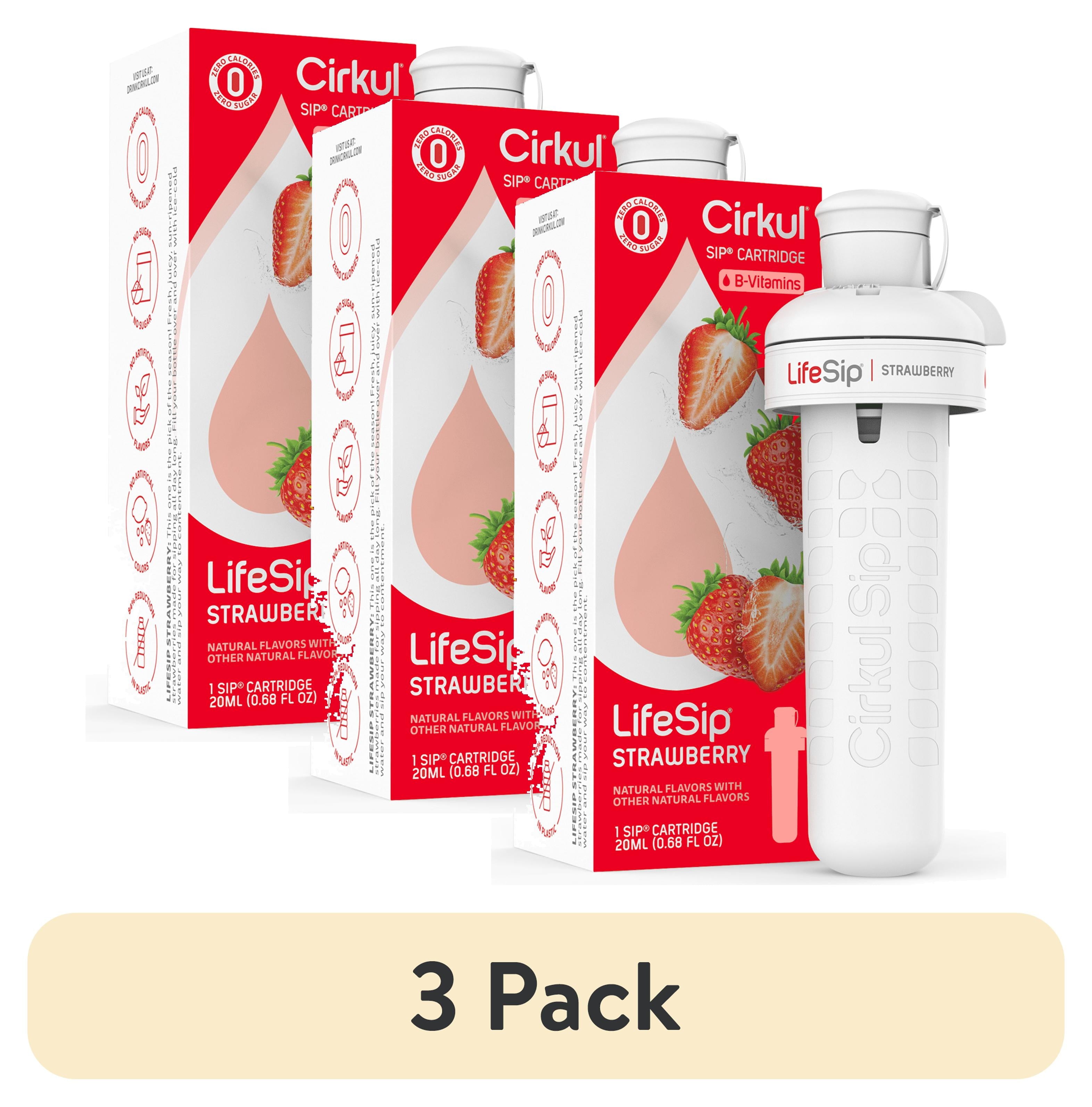 (3 pack)   Strawberry Flavor Cartridge, Drink Mix, 1-Pack