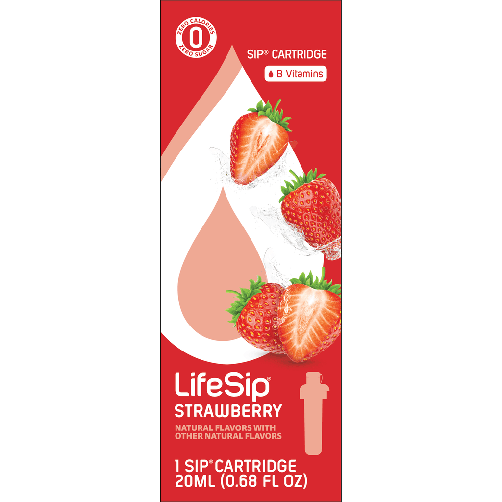 (3 pack)   Strawberry Flavor Cartridge, Drink Mix, 1-Pack