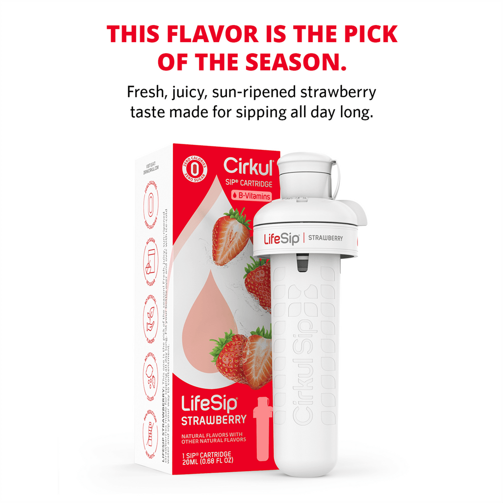 (3 pack)   Strawberry Flavor Cartridge, Drink Mix, 1-Pack