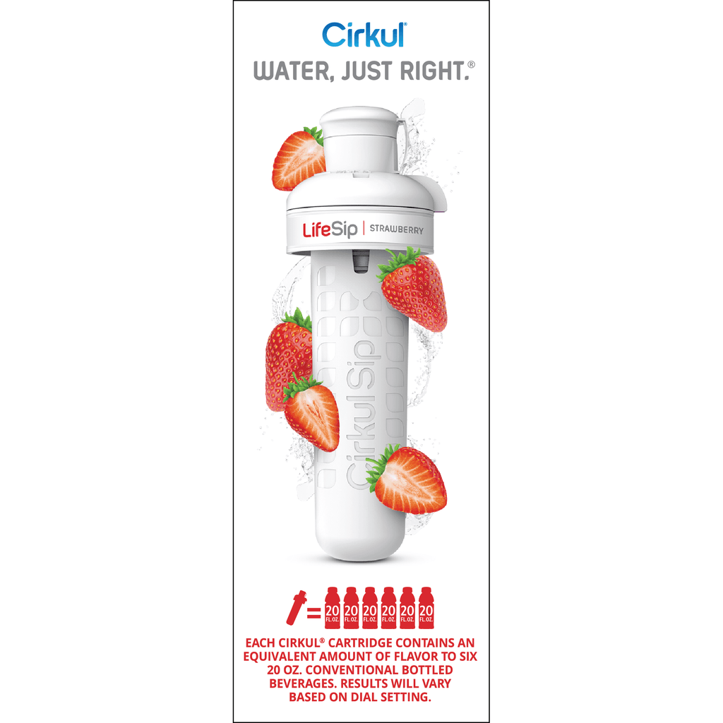 (3 pack)   Strawberry Flavor Cartridge, Drink Mix, 1-Pack