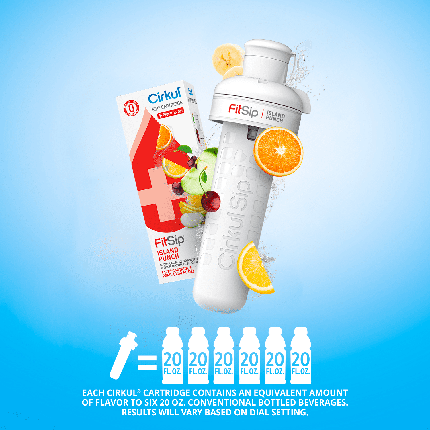 (2 pack)   Island Punch Flavor Cartridge, Drink Mix, 1-Pack