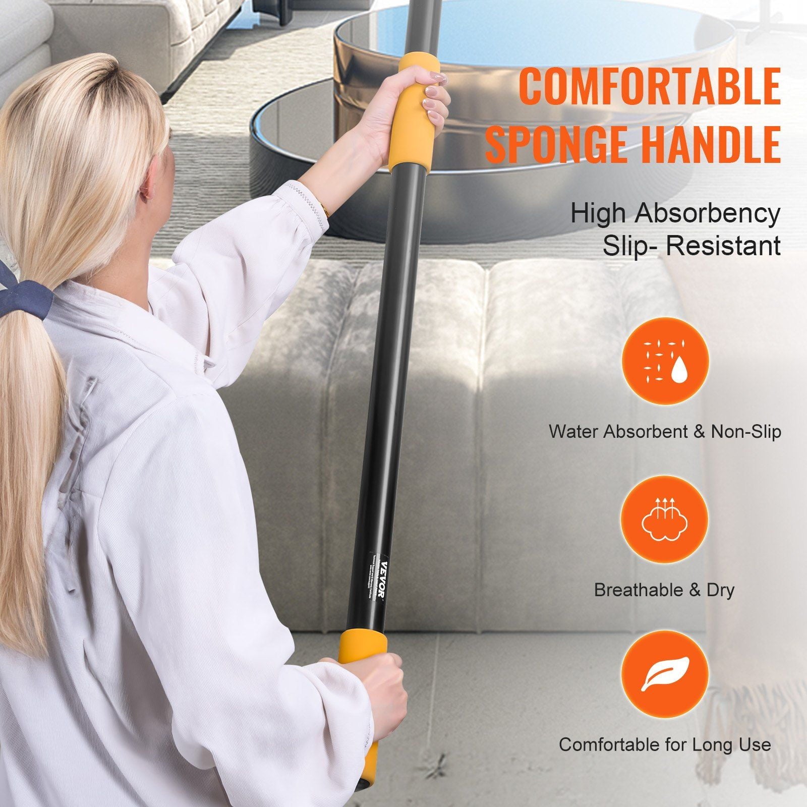 Adjustable 7 to 30FT Telescoping Pole - Painting, Window Cleaning &amp; Dusting Tool