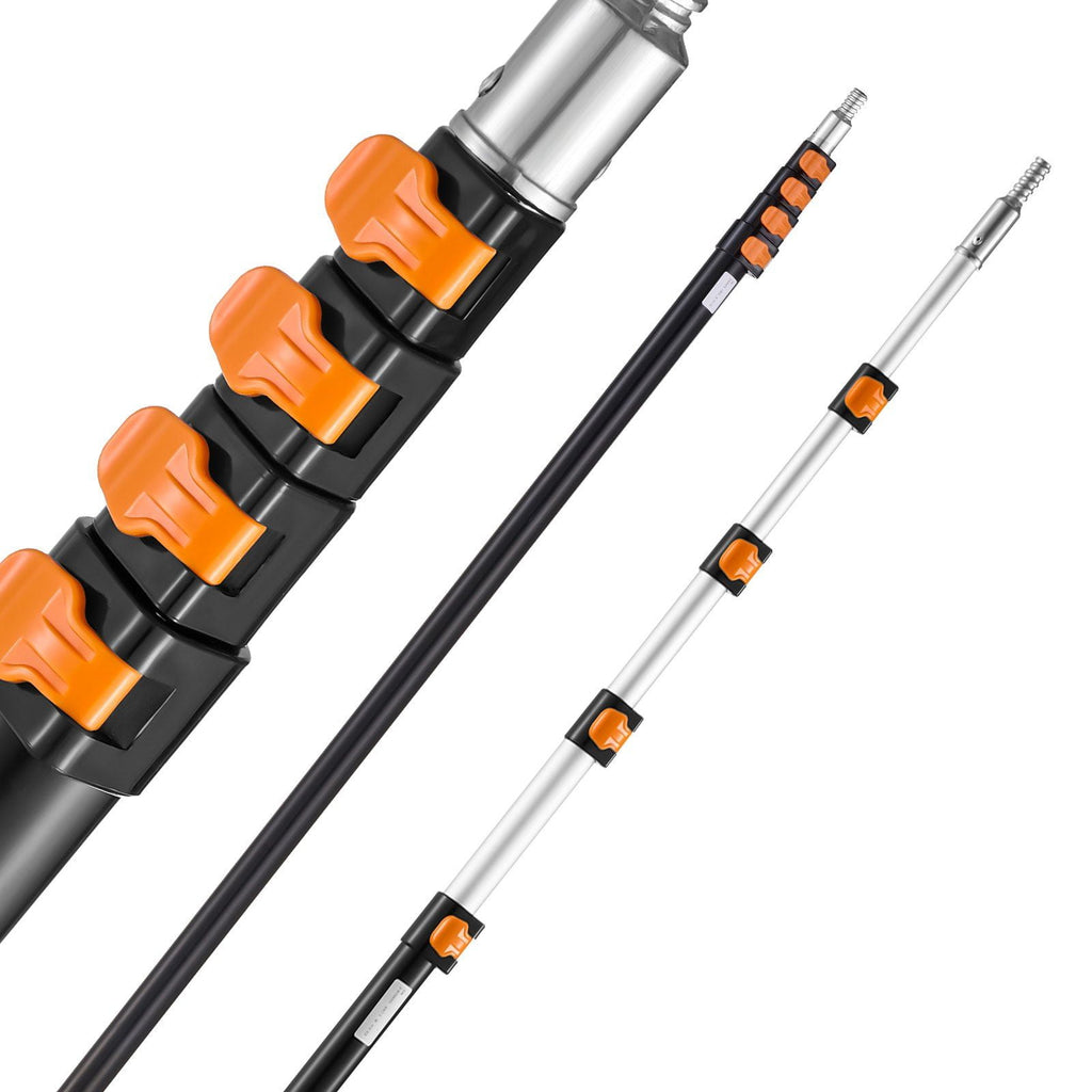 Adjustable 7 to 30FT Telescoping Pole - Painting, Window Cleaning &amp; Dusting Tool