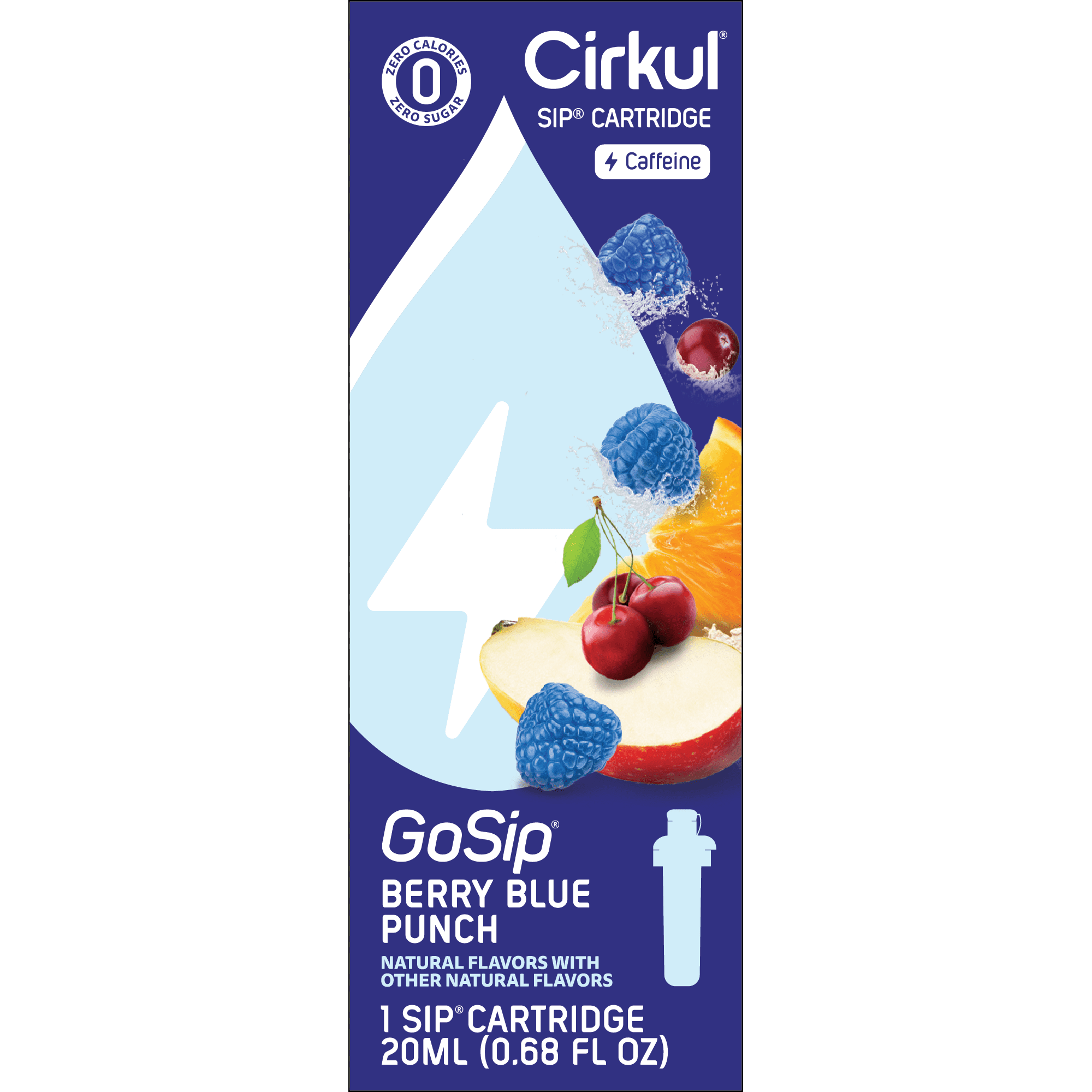 (2 pack)   Berry Blue Punch Flavor Cartridge, Drink Mix, 1-Pack