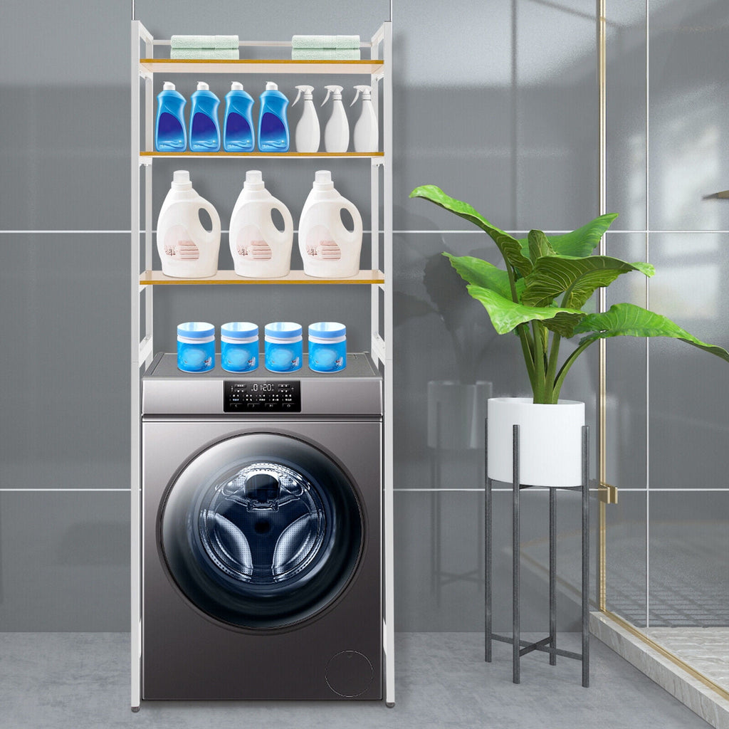 Heavy Duty Over Washer and Dryer Shelves -  3 Tiers Laundry Room Space Saver and Organization Shelves, Freestanding Storage Rack, 27.17" W x 11.81" D x 71.26" H