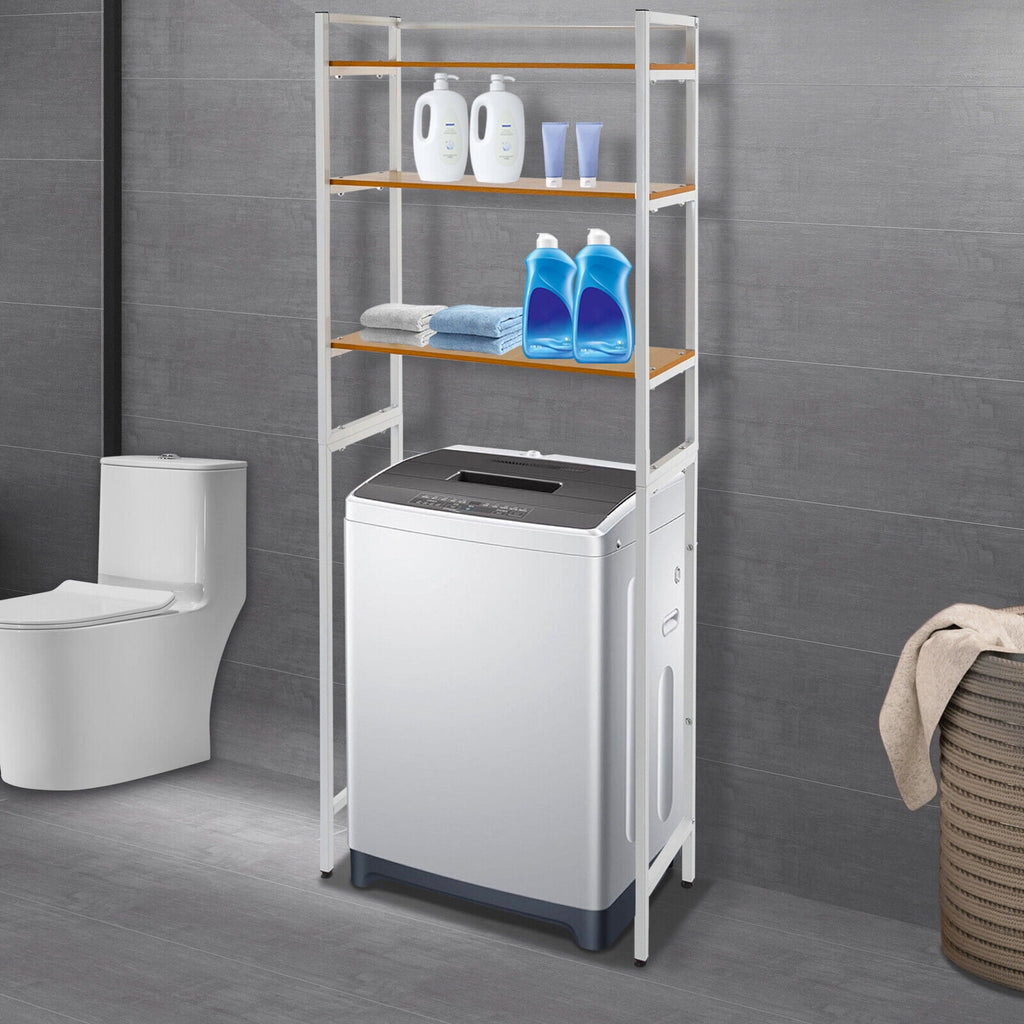 Heavy Duty Over Washer and Dryer Shelves -  3 Tiers Laundry Room Space Saver and Organization Shelves, Freestanding Storage Rack, 27.17" W x 11.81" D x 71.26" H