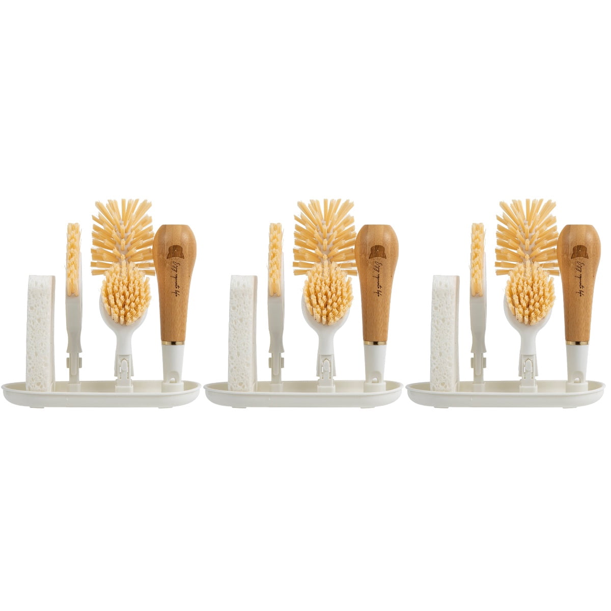 unbranded 3 Sets of Scrubbing Brush Washing Pot Brush Kitchen Bowl Brush