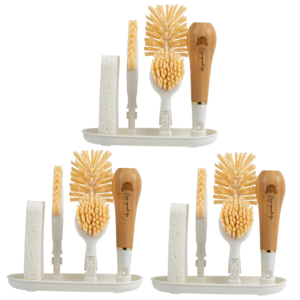 unbranded 3 Sets of Scrubbing Brush Washing Pot Brush Kitchen Bowl Brush
