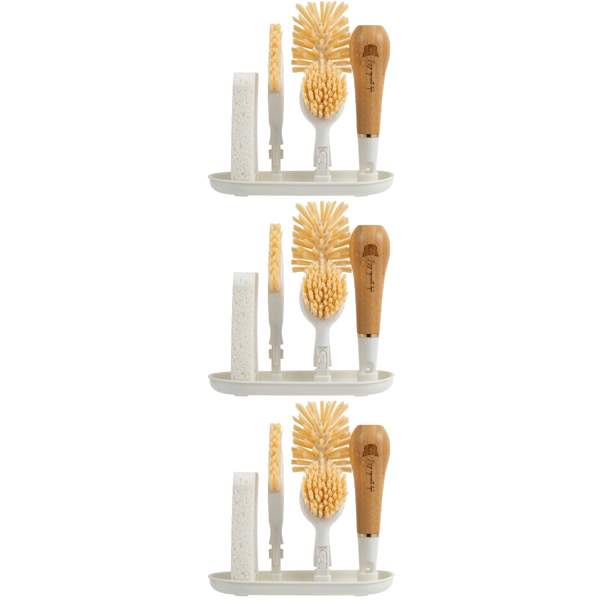unbranded 3 Sets of Scrubbing Brush Washing Pot Brush Kitchen Bowl Brush