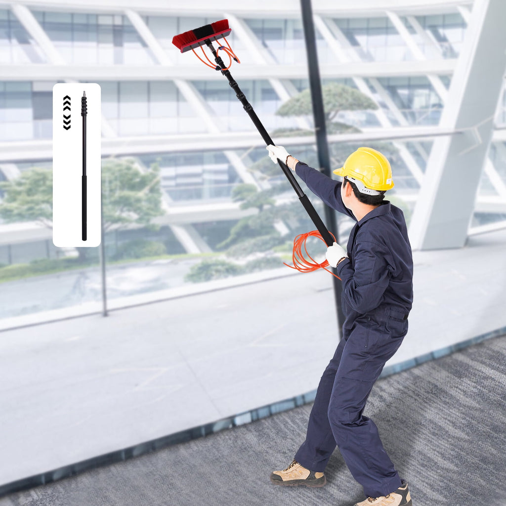 Water Fed Pole Kit 23.62ft Length Water Fed Brush WaterFed Cleaning System for Clean Windows