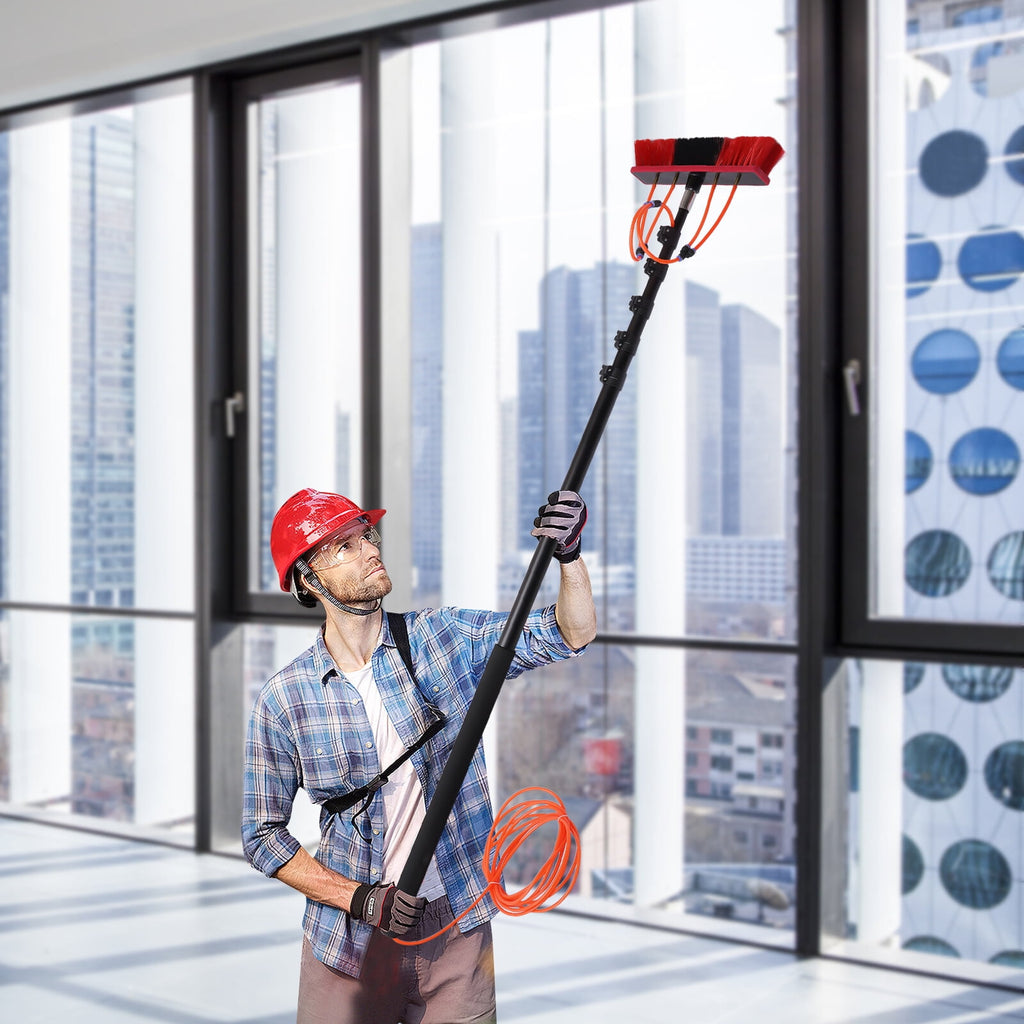 Water Fed Pole Kit 23.62ft Length Water Fed Brush WaterFed Cleaning System for Clean Windows