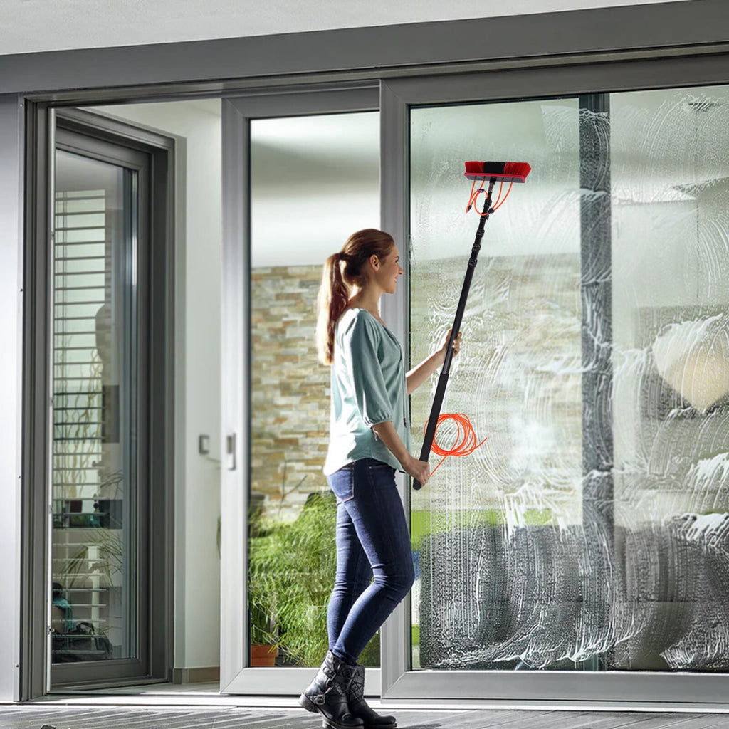 Water Fed Pole Kit 23.62ft Length Water Fed Brush WaterFed Cleaning System for Clean Windows