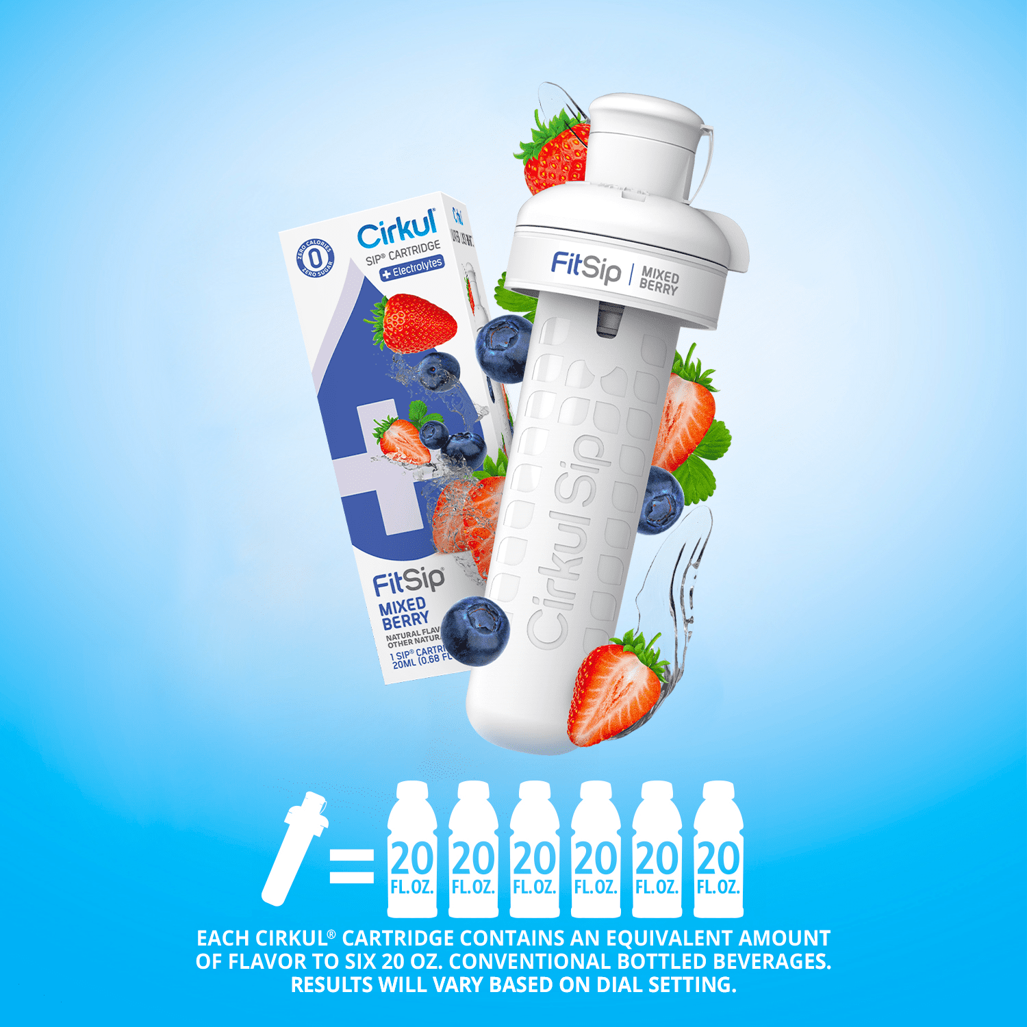 Mixed Berry Flavor Cartridge, Drink Mix, 1-Pack