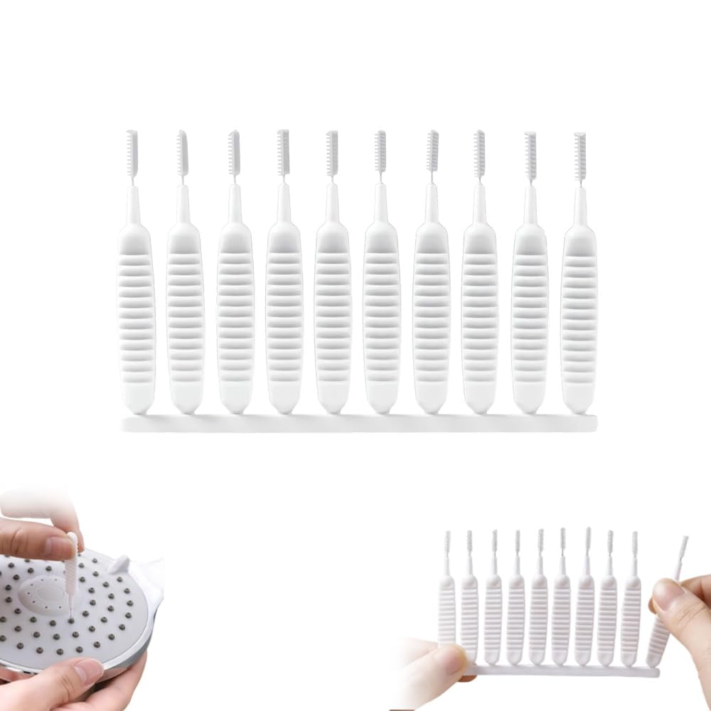 Multifunctional Shower Head Cleaning Brush Set | Deep Cleaning, Anti-Clogging, Specifically Designed for Fine Holes and Crevices | Essential Tool for Bathroom Shower Head Maintenance（10PC）