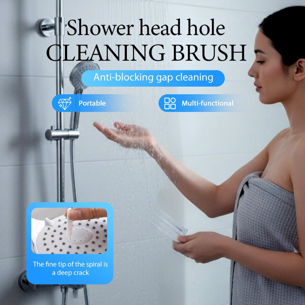 Multifunctional Shower Head Cleaning Brush Set | Deep Cleaning, Anti-Clogging, Specifically Designed for Fine Holes and Crevices | Essential Tool for Bathroom Shower Head Maintenance（10PC）