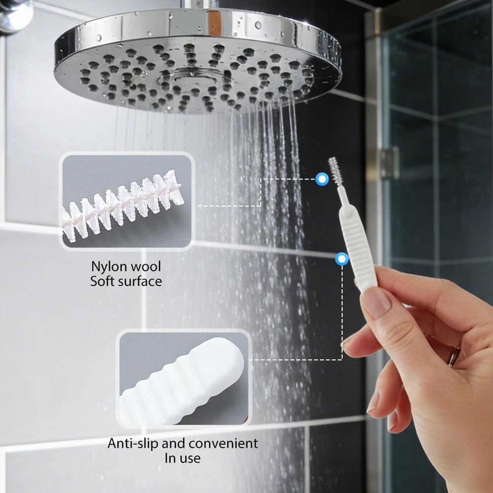 Multifunctional Shower Head Cleaning Brush Set | Deep Cleaning, Anti-Clogging, Specifically Designed for Fine Holes and Crevices | Essential Tool for Bathroom Shower Head Maintenance（10PC）