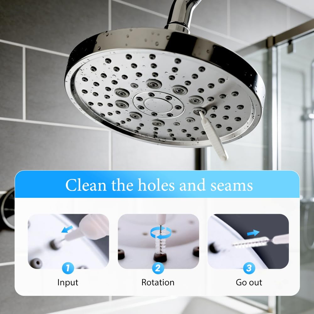 Multifunctional Shower Head Cleaning Brush Set | Deep Cleaning, Anti-Clogging, Specifically Designed for Fine Holes and Crevices | Essential Tool for Bathroom Shower Head Maintenance（10PC）