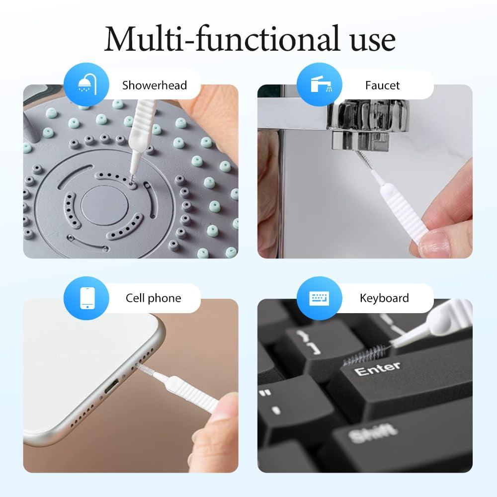 Multifunctional Shower Head Cleaning Brush Set | Deep Cleaning, Anti-Clogging, Specifically Designed for Fine Holes and Crevices | Essential Tool for Bathroom Shower Head Maintenance（10PC）