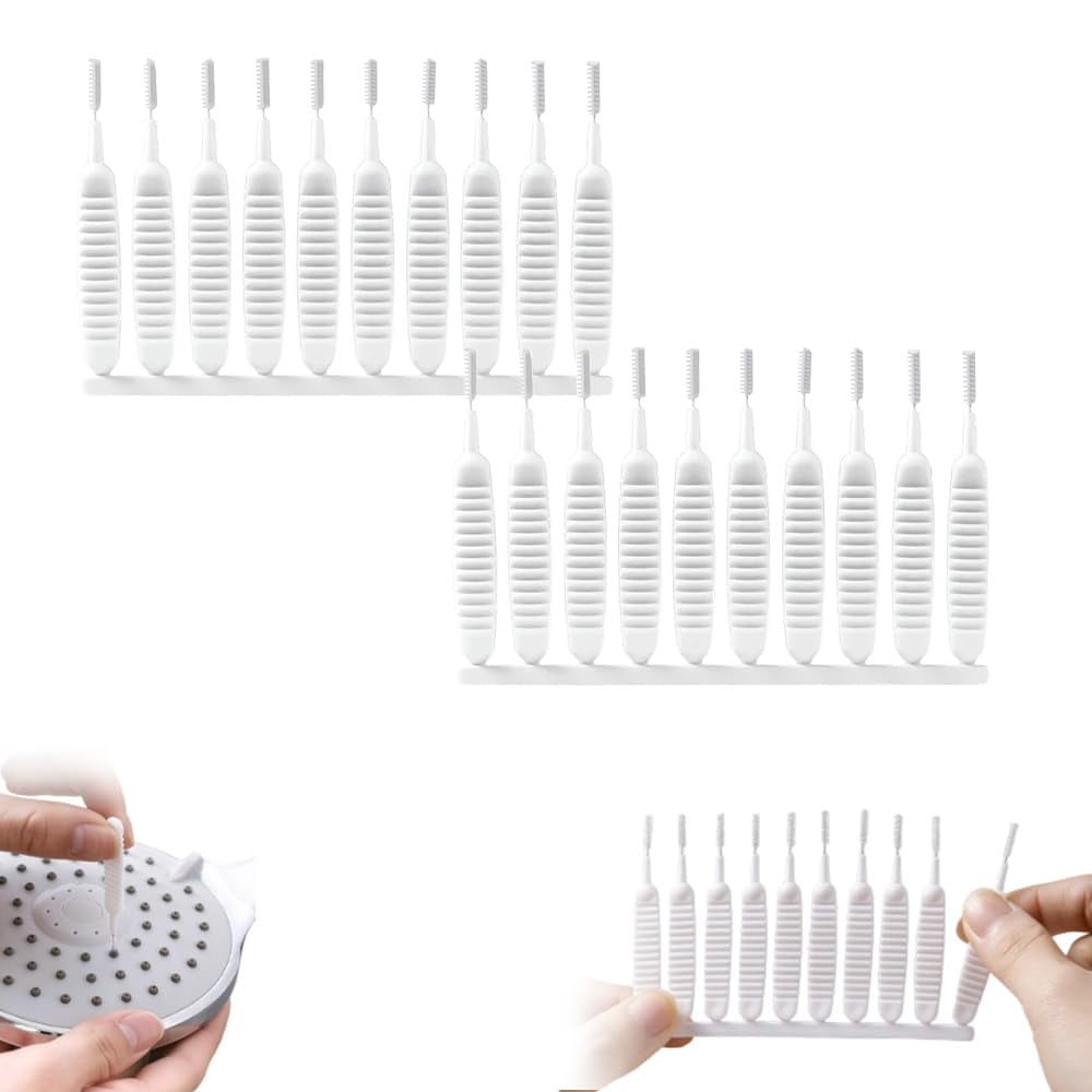 Multifunctional Shower Head Cleaning Brush Set | Deep Cleaning, Anti-Clogging, Specifically Designed for Fine Holes and Crevices | Essential Tool for Bathroom Shower Head Maintenance（10PC）