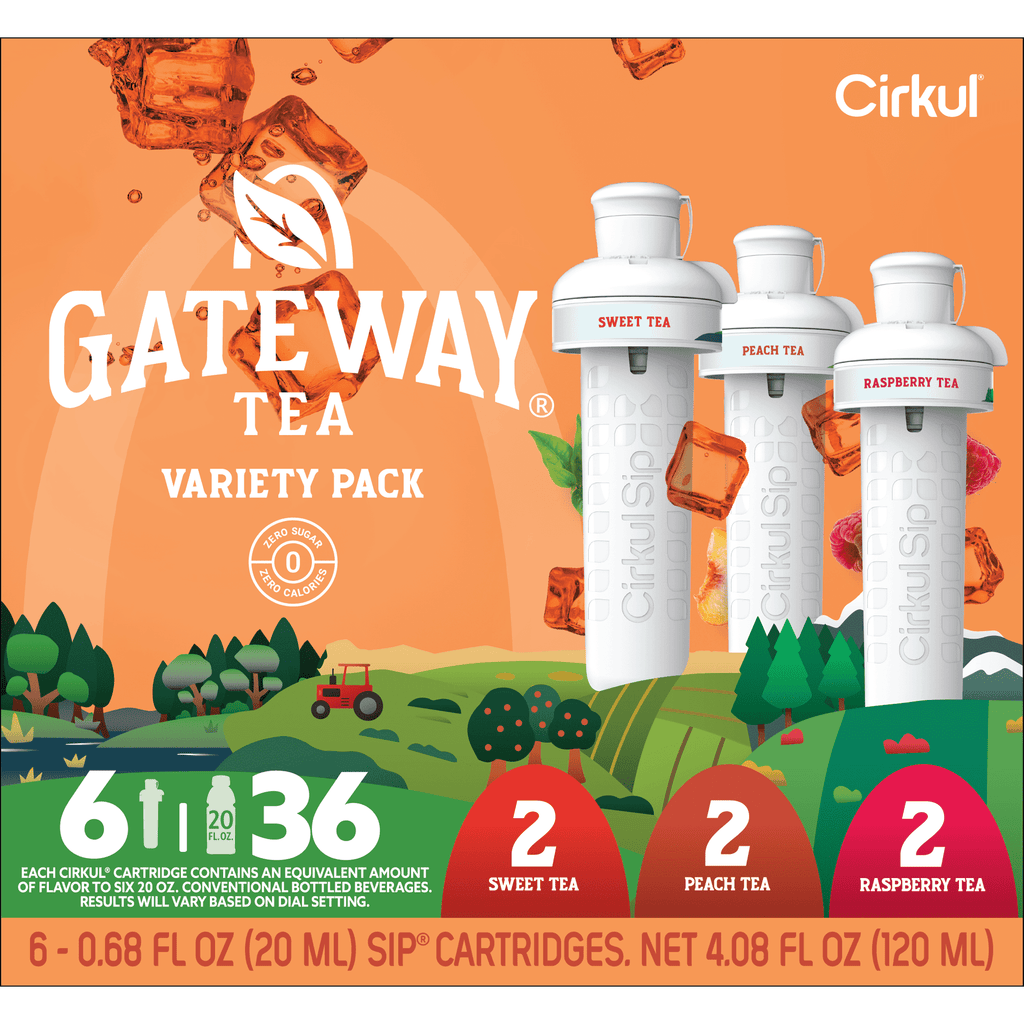Tea Flavor Cartridge Variety Pack, 6-Pack ( 2 Sweet Tea, 2 Tea and Lemonade, 2 Blueberry Tea)