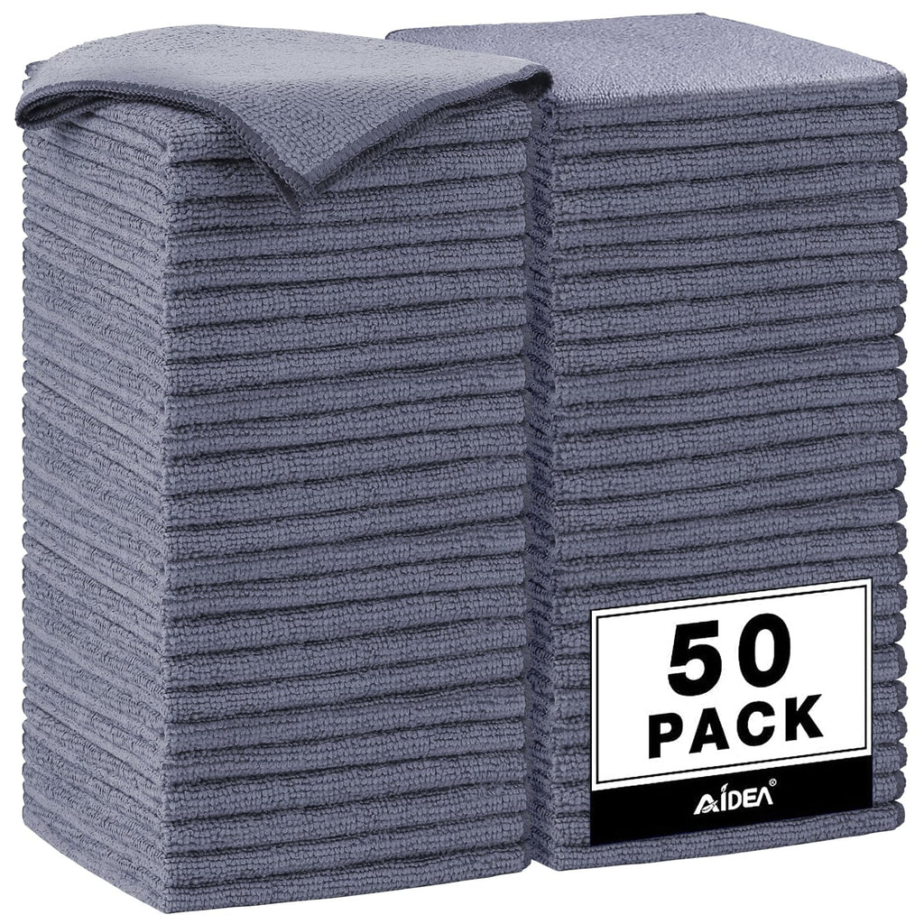 Microfiber Cleaning Cloth Black 10PK, Microfiber Towels For Cars, Premium Wash Cloths, Dusting Cloth Lint Free Cleaning Rags For SUVs, House, Kitchen, Window, Cleaning Supplies12×12"