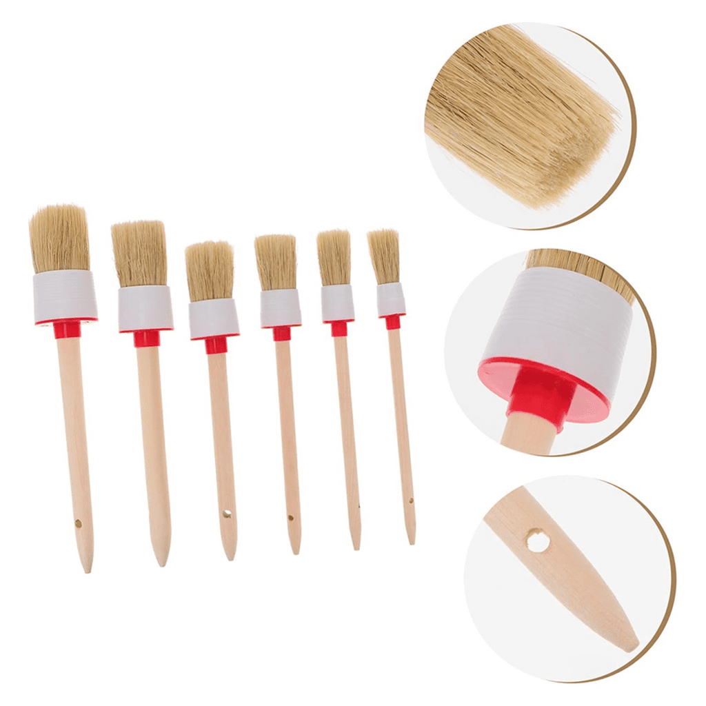 6PCS Paint Brush Shower Cleaner Brush Electric Interior Angled Paint for Trim Bristle Brush Electric Cleaning Brush