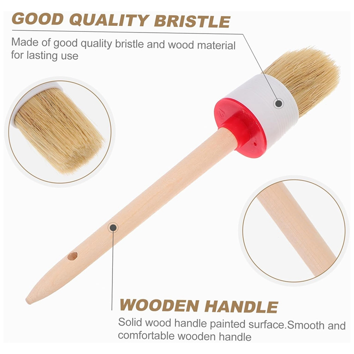 6PCS Paint Brush Shower Cleaner Brush Electric Interior Angled Paint for Trim Bristle Brush Electric Cleaning Brush