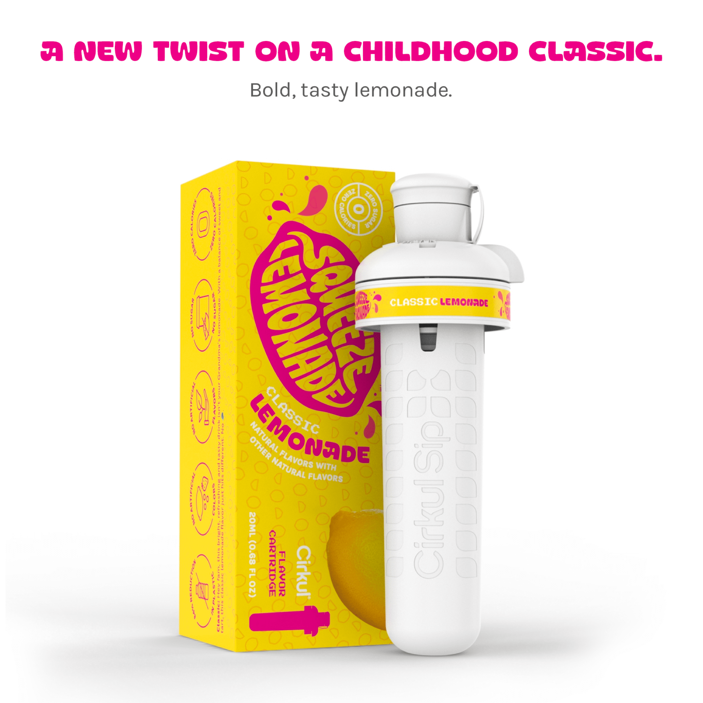 (2 pack)   Classic Lemonade Flavor Cartridge, Drink Mix, 1-Pack