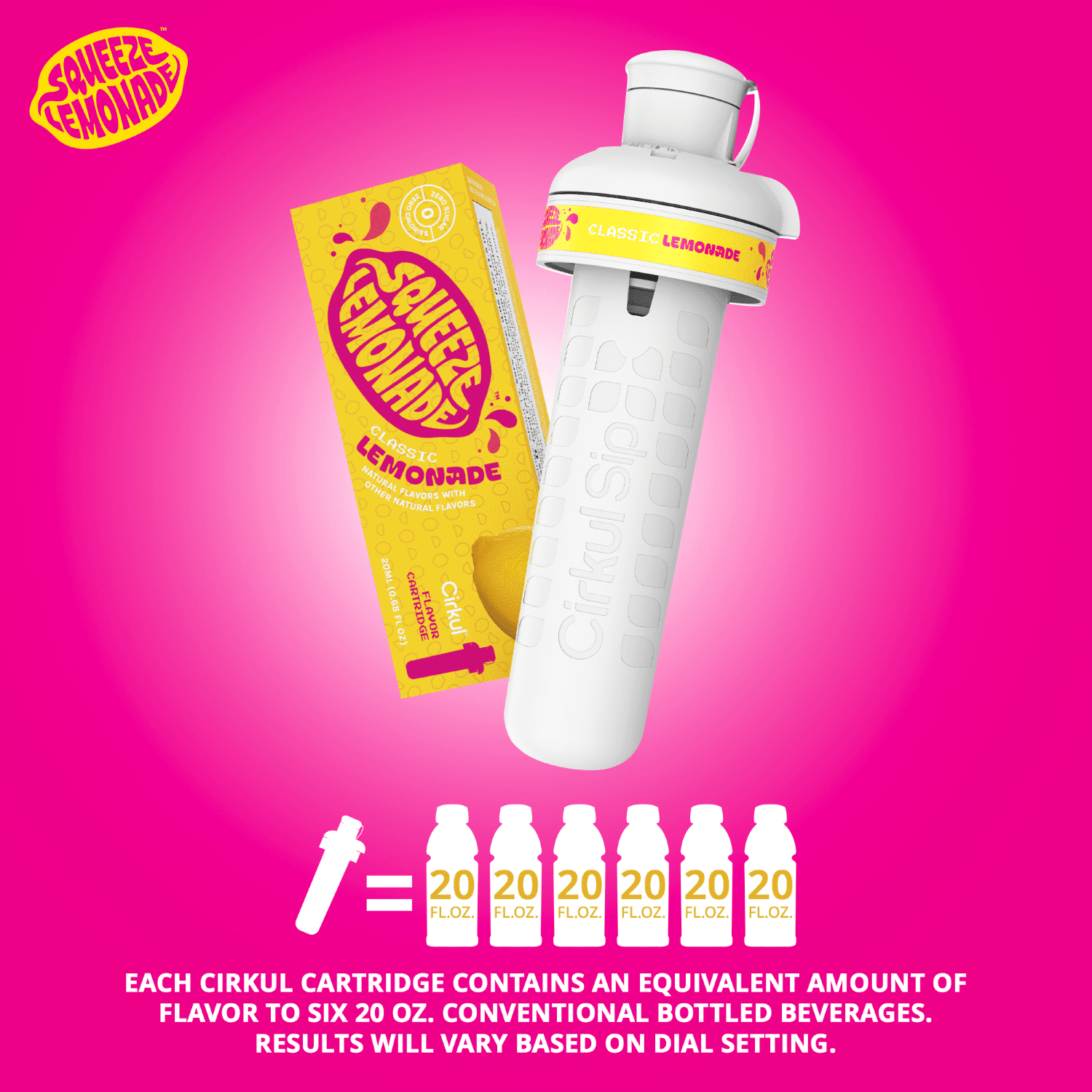 (2 pack)   Classic Lemonade Flavor Cartridge, Drink Mix, 1-Pack