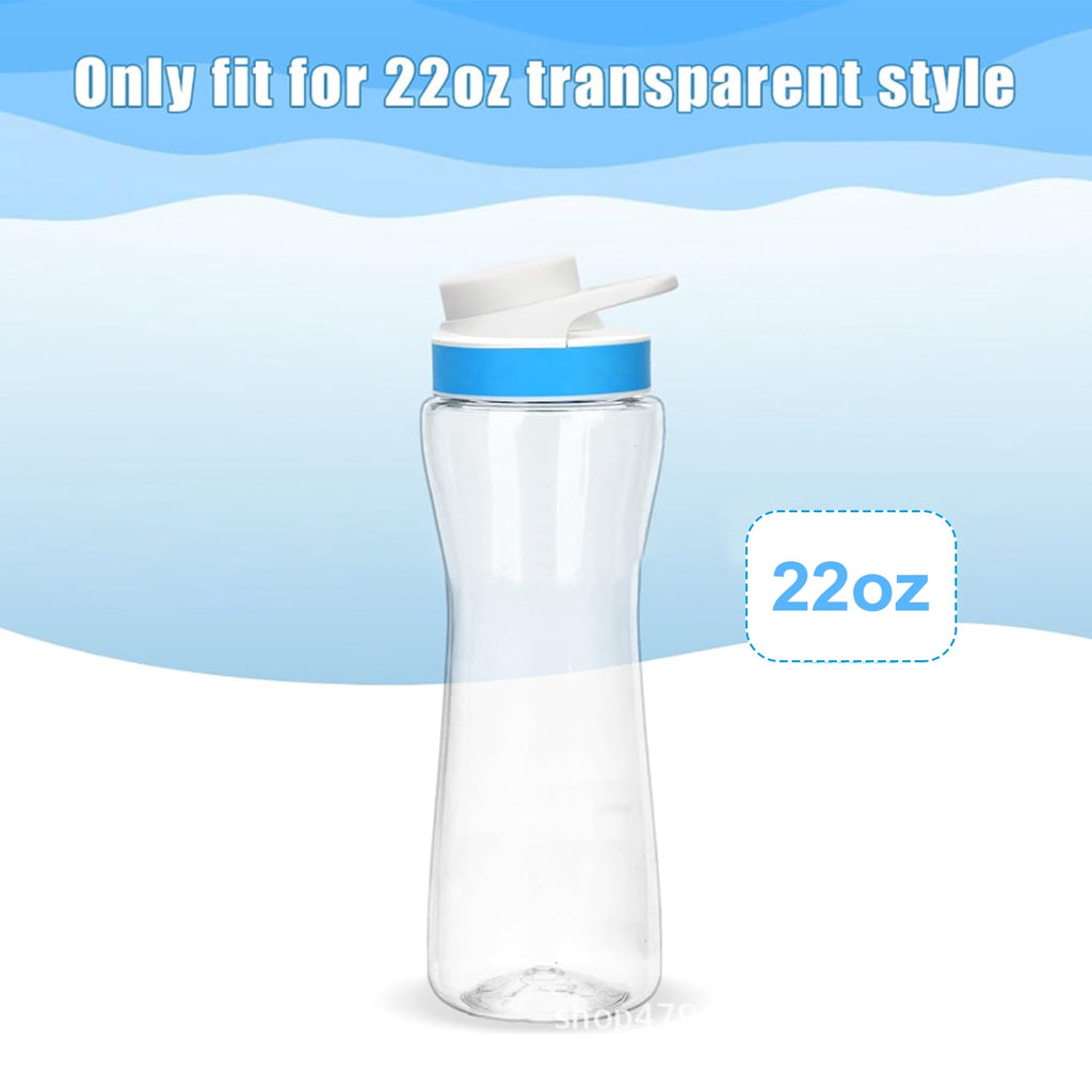 Water Bottle 22oz Tumbler - Insulated Cover for Retaining Temperature - BPA-Free - Reusable - Anti-Slip Grip - Silicone Cup Protector Accessory