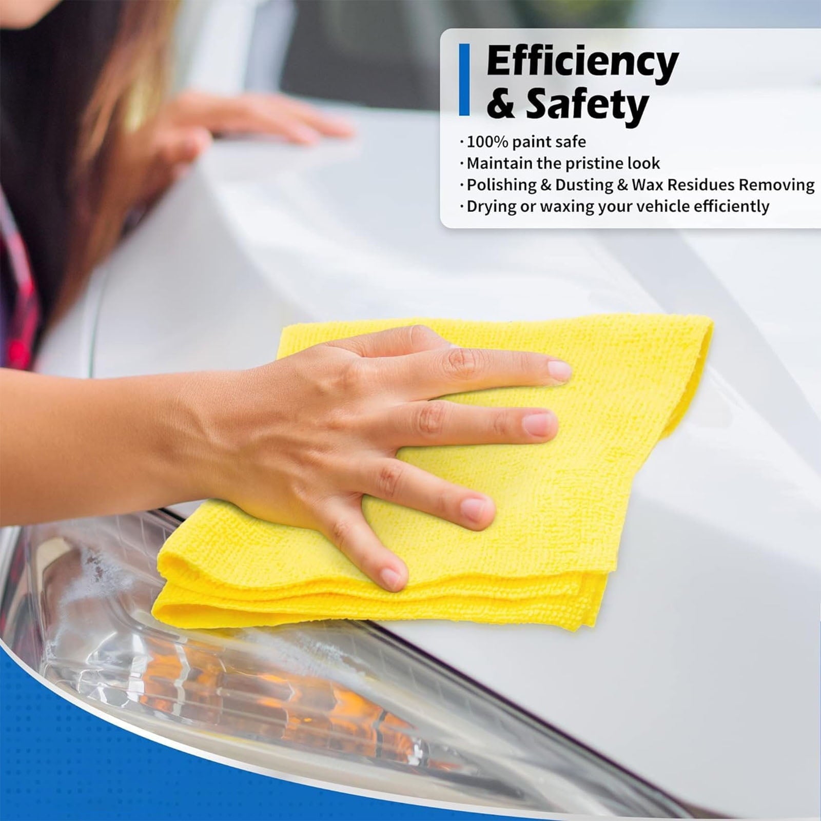 10/20/40-Piece Microfiber Cleaning Cloth Set - Ultra-Absorbent &amp; Quick-Drying, Streak-Free &amp; Stain-Free, Ideal for Kitchen, Bathroom, Car, and Furniture - Durable Reusable Towels, Multi-Purpose Clean
