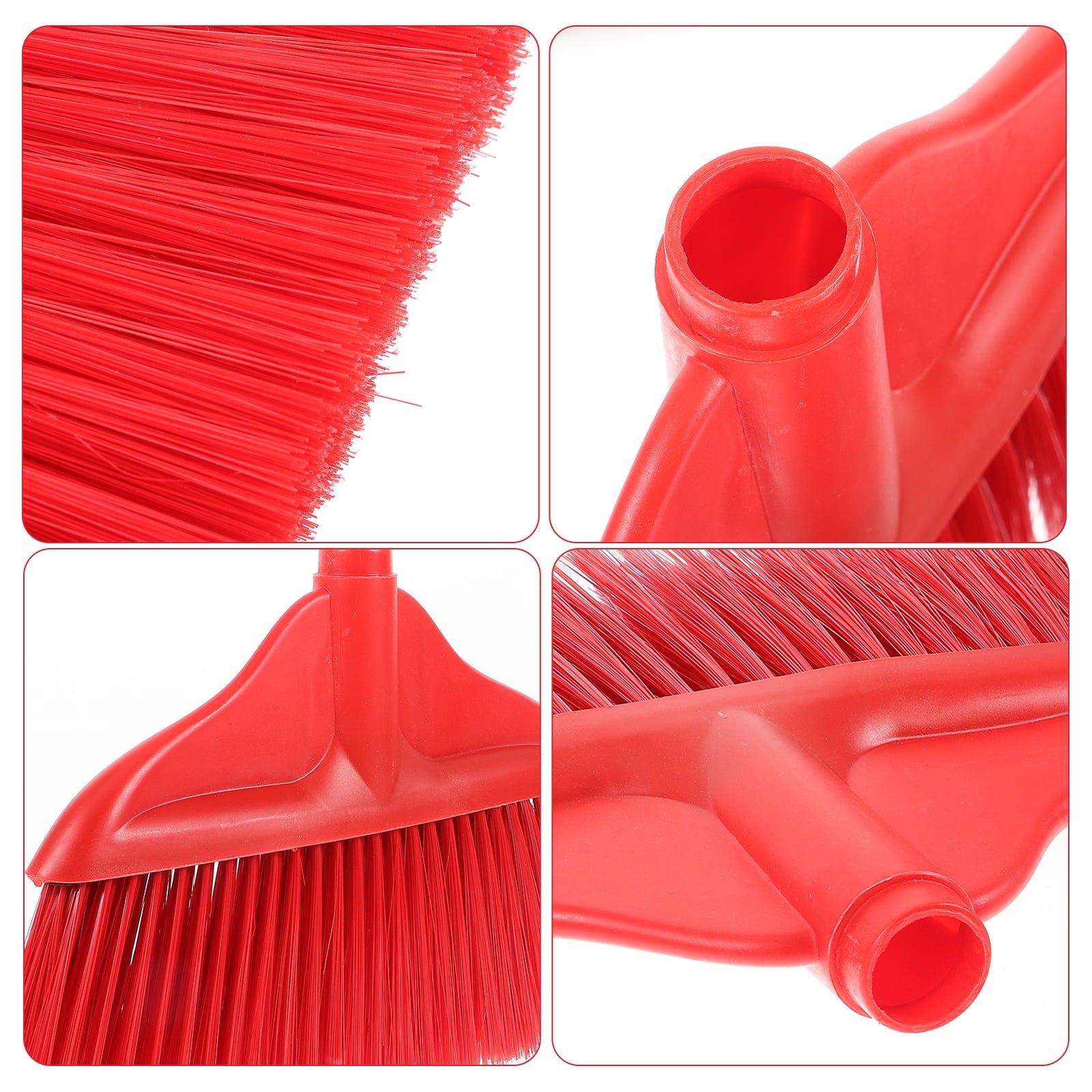 unbranded Sweep Scraper Cleaning Broom Broom Replacement 34x22cm Red