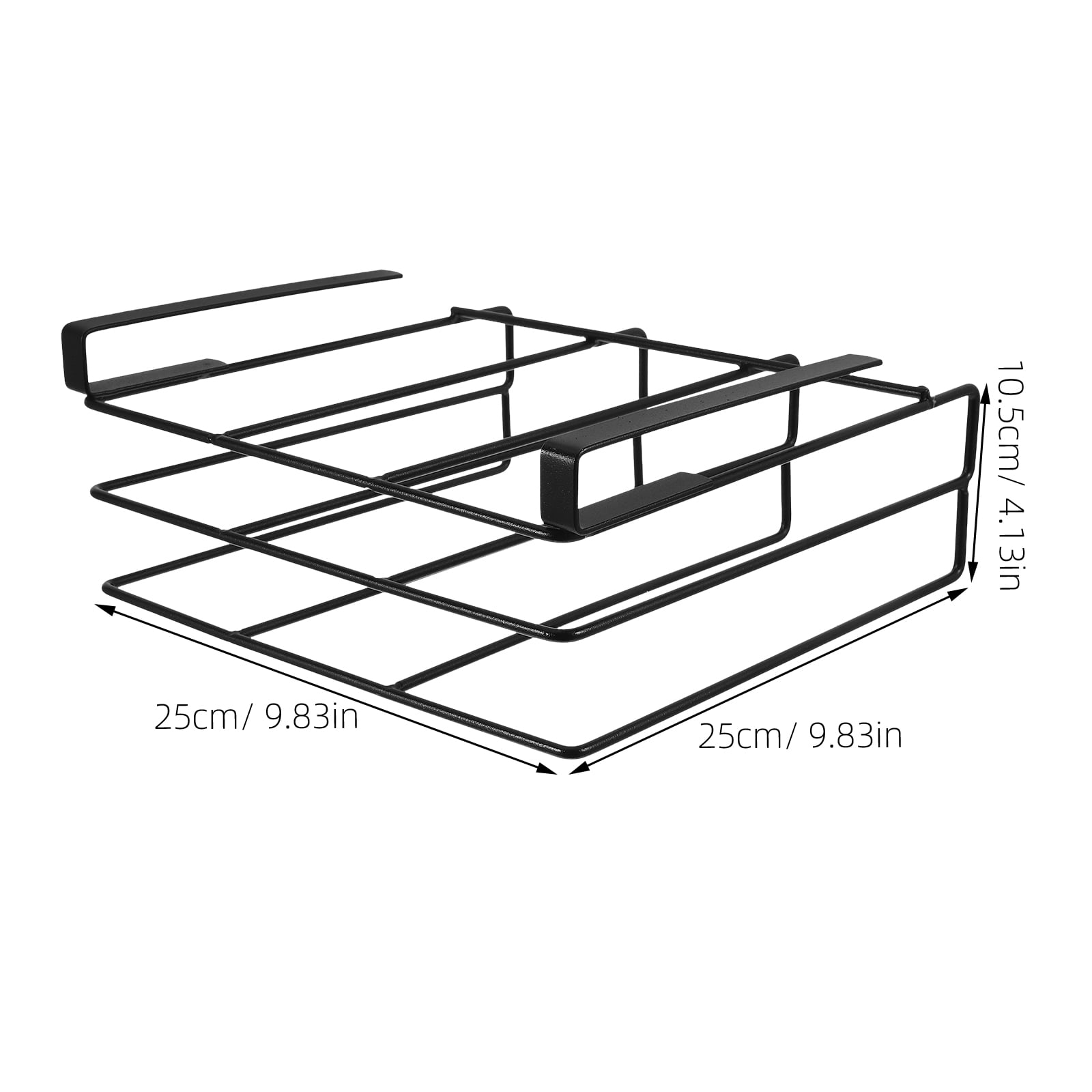 Stainless Steel Cutting Board Holder for Under Cabinet Storage with Metal Organizer to Save Space for 1 Set of Chopping Boards