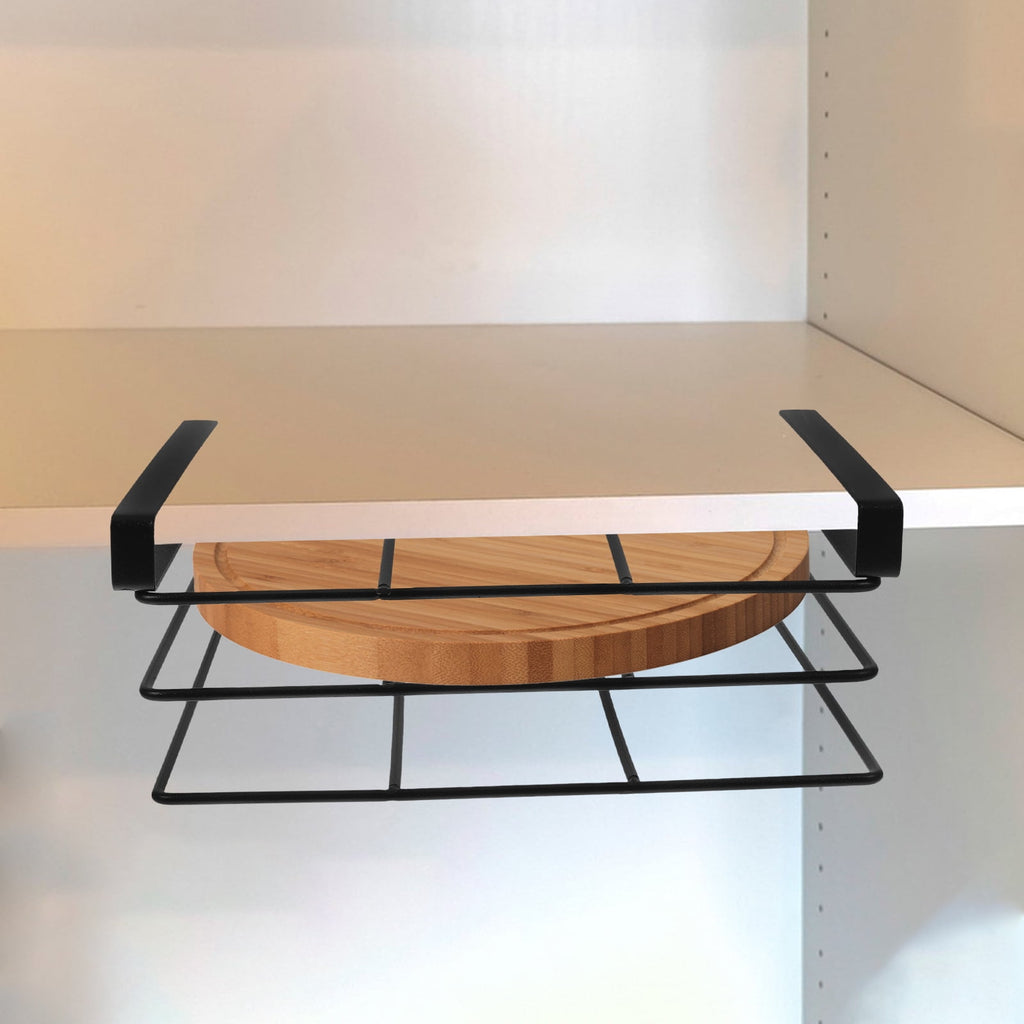 Stainless Steel Cutting Board Holder for Under Cabinet Storage with Metal Organizer to Save Space for 1 Set of Chopping Boards
