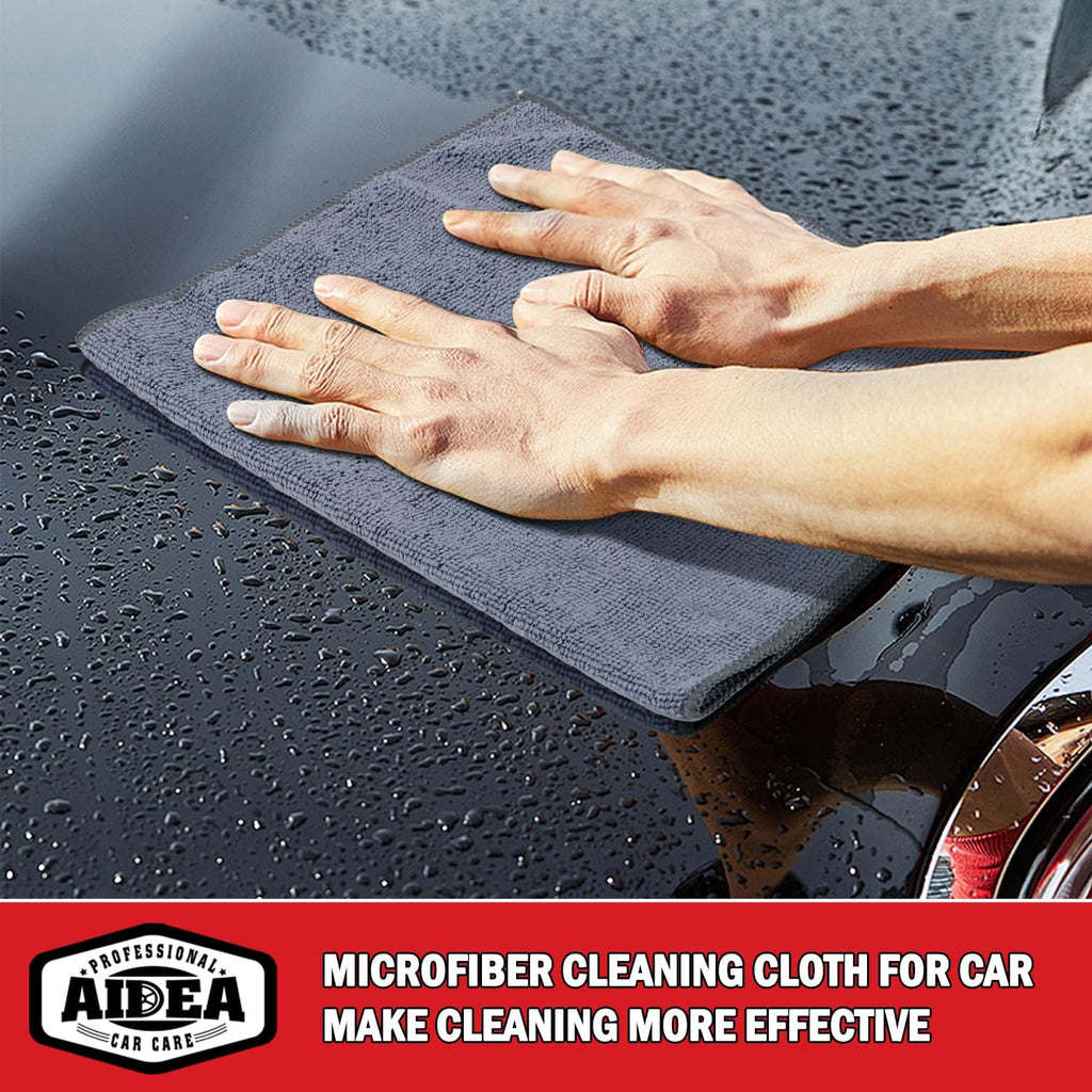 Microfiber Cleaning Cloth 24 Pack, Microfiber Towels For Cars, Soft &amp; Absorbent Cleaning Rags, Premium Lint Free Shop Towels For House, Kitchen, Car, 12inx16in