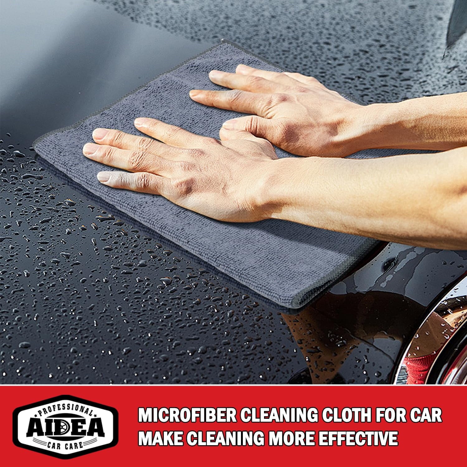 Microfiber Cleaning Cloth 24 Pack, Microfiber Towels For Cars, Soft &amp; Absorbent Cleaning Rags, Premium Lint Free Shop Towels For House, Kitchen, Car, 12inx16in