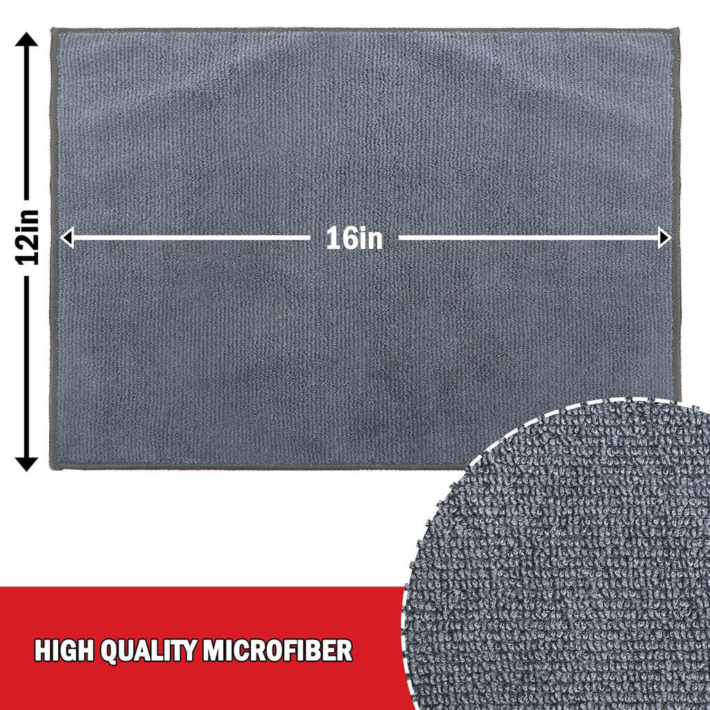 Microfiber Cleaning Cloth 24 Pack, Microfiber Towels For Cars, Soft &amp; Absorbent Cleaning Rags, Premium Lint Free Shop Towels For House, Kitchen, Car, 12inx16in