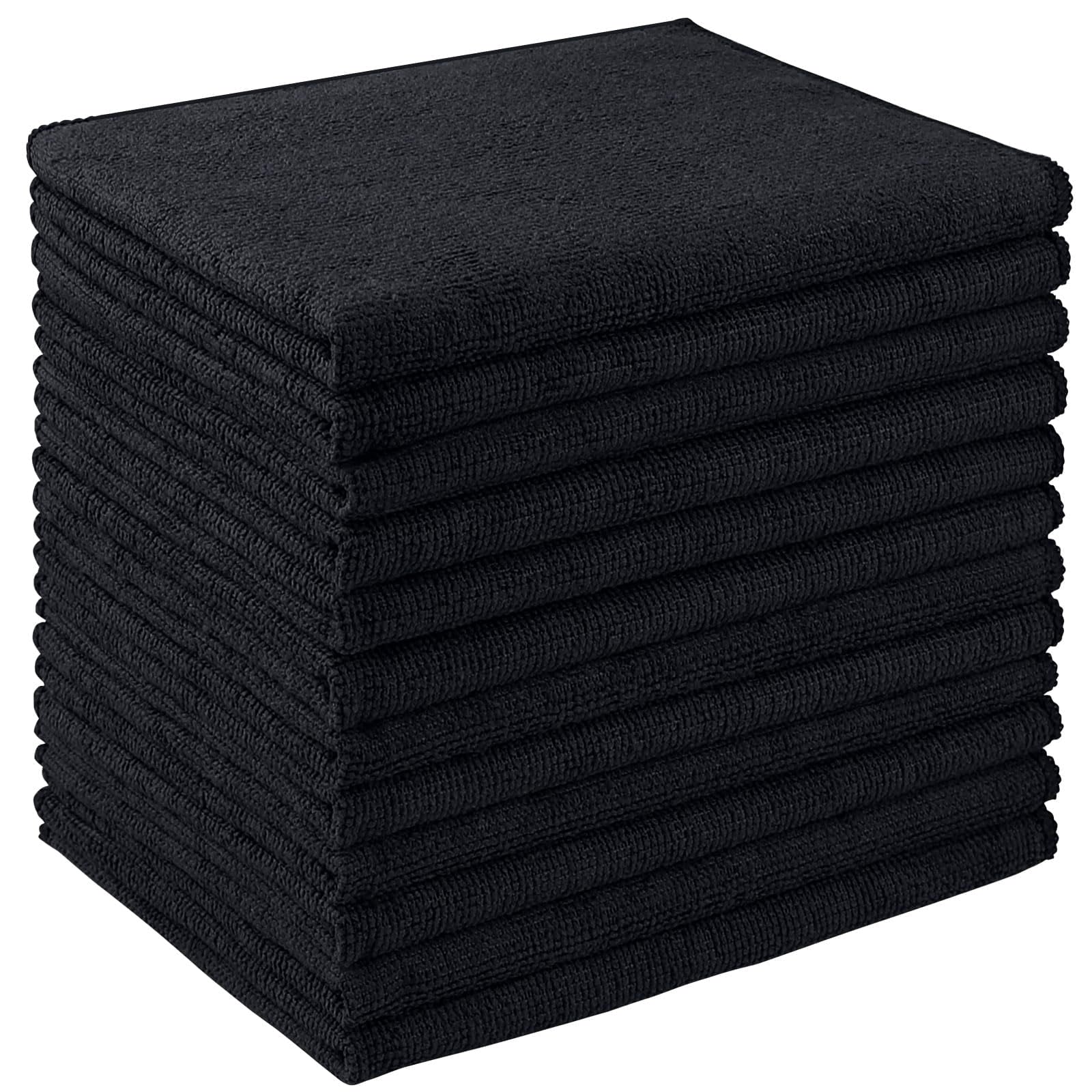 Microfiber Cleaning Cloth 24 Pack, Microfiber Towels For Cars, Soft &amp; Absorbent Cleaning Rags, Premium Lint Free Shop Towels For House, Kitchen, Car, 12inx16in