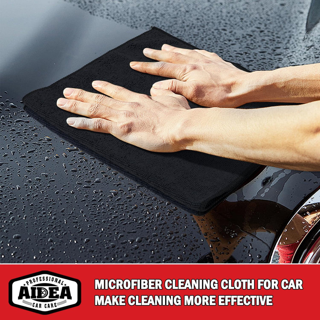 Microfiber Cleaning Cloth 24 Pack, Microfiber Towels For Cars, Soft &amp; Absorbent Cleaning Rags, Premium Lint Free Shop Towels For House, Kitchen, Car, 12inx16in