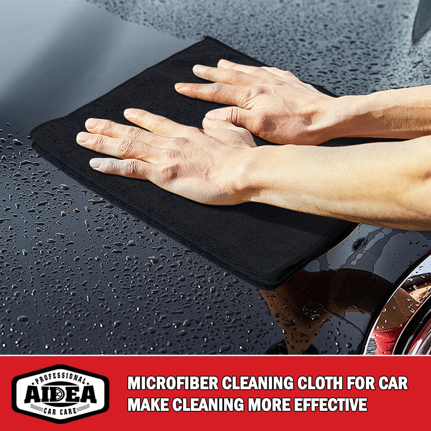 Microfiber Cleaning Cloth 24 Pack, Microfiber Towels For Cars, Soft &amp; Absorbent Cleaning Rags, Premium Lint Free Shop Towels For House, Kitchen, Car, 12inx16in