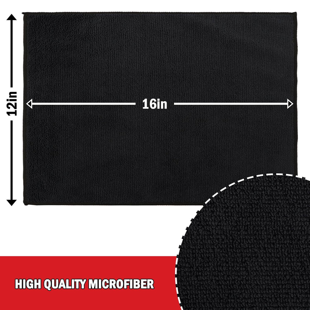 Microfiber Cleaning Cloth 24 Pack, Microfiber Towels For Cars, Soft &amp; Absorbent Cleaning Rags, Premium Lint Free Shop Towels For House, Kitchen, Car, 12inx16in