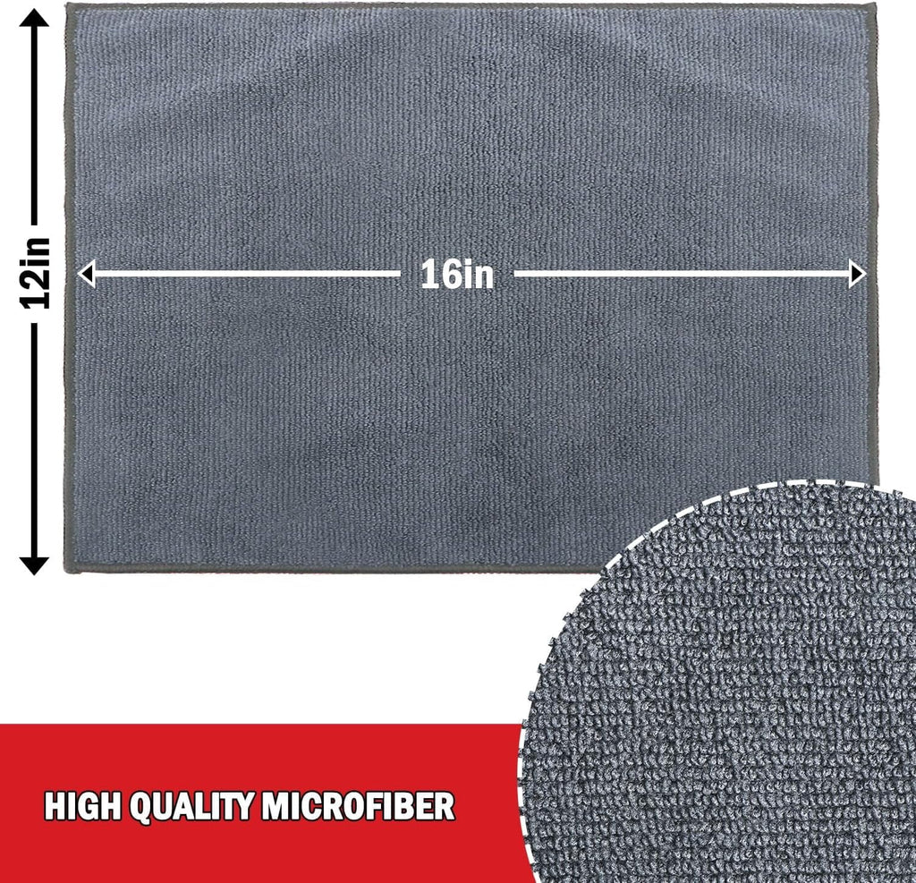 Microfiber Cleaning Cloth 24 Pack, Microfiber Towels For Cars, Soft &amp; Absorbent Cleaning Rags, Premium Lint Free Shop Towels For House, Kitchen, Car, 12inx16in