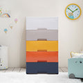 5-Tier Plastic 5 Drawers Dresser Storage Cabinet Bedroom Chest Closet Organizer