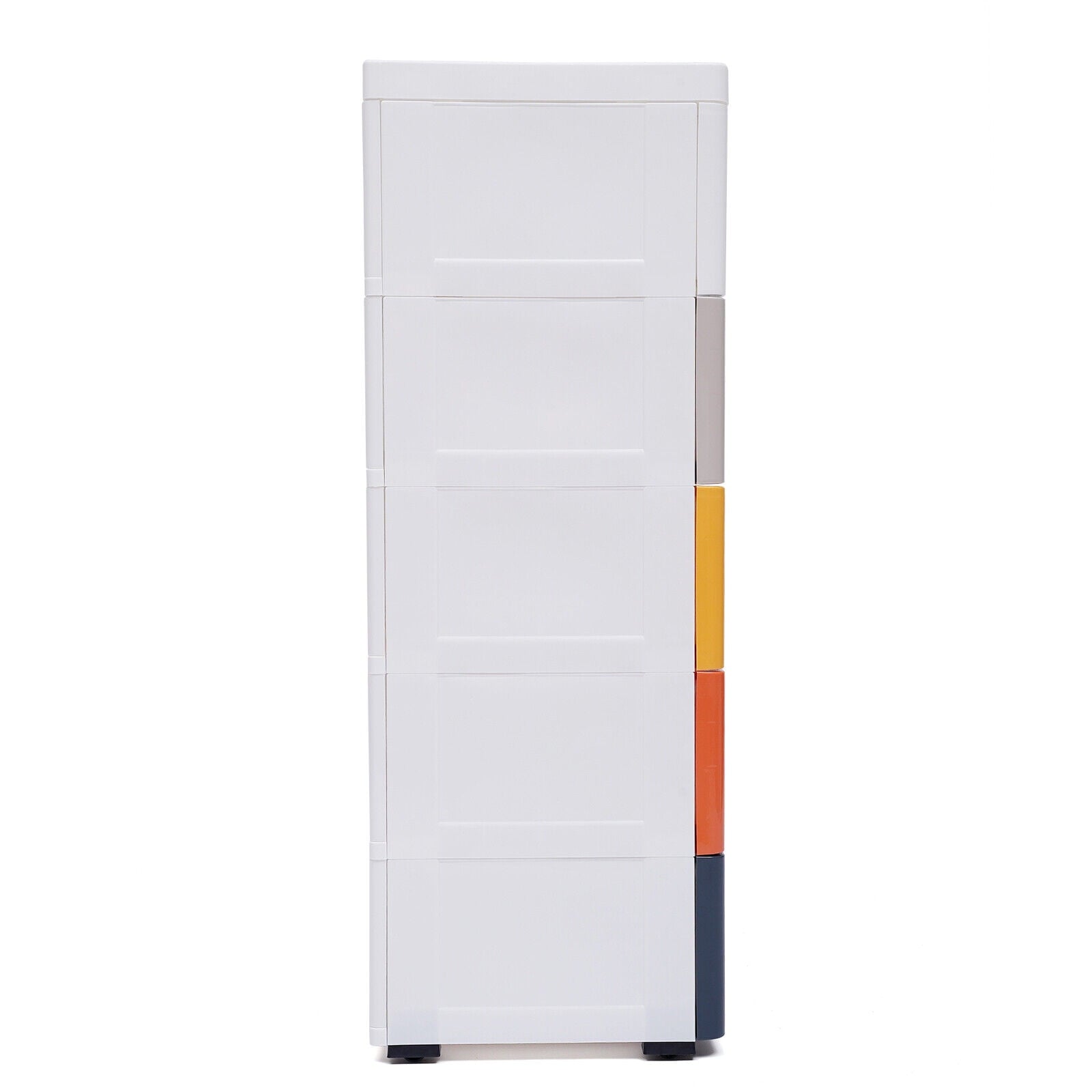5-Tier Plastic 5 Drawers Dresser Storage Cabinet Bedroom Chest Closet Organizer