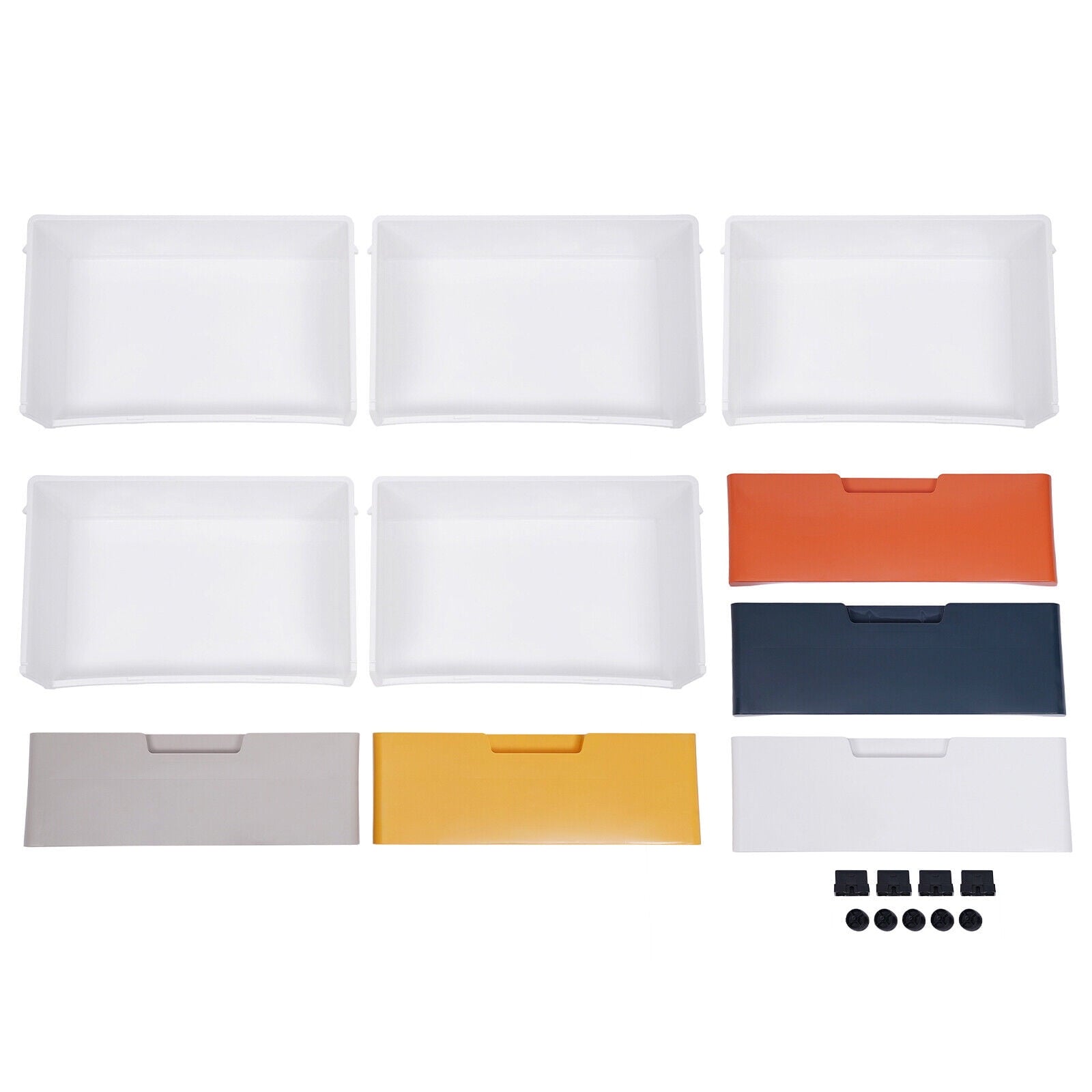5-Tier Plastic 5 Drawers Dresser Storage Cabinet Bedroom Chest Closet Organizer