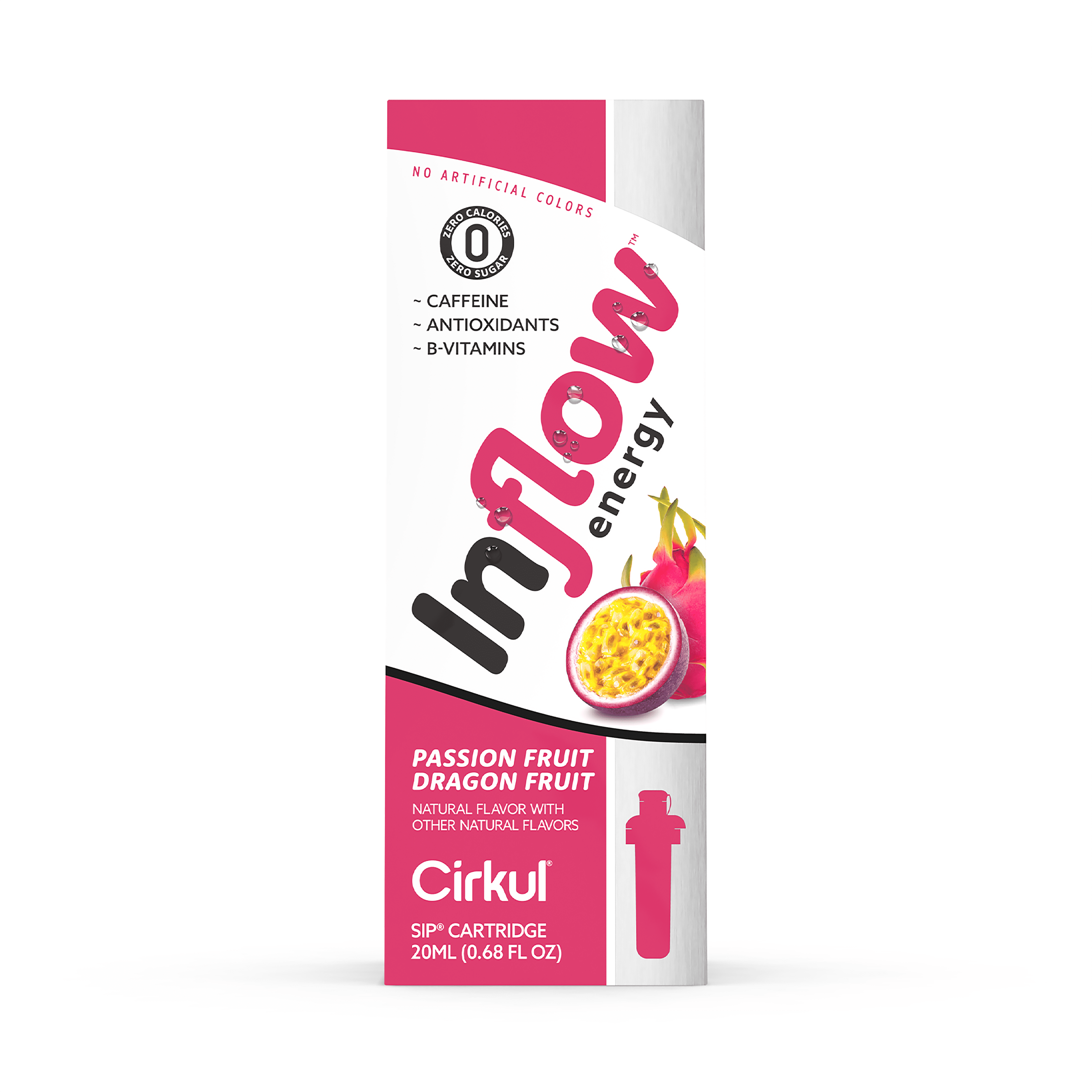 (2 pack)   Energy Passion Fruit Dragon Fruit Flavor Cartridge, Drink Mix, 1-Pack